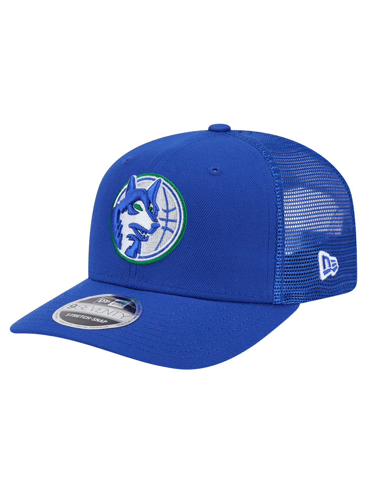 Minnesota Timberwolves New Era NBA HWC 9SEVENTY Trucker Stretch Snapback Hat - Blue