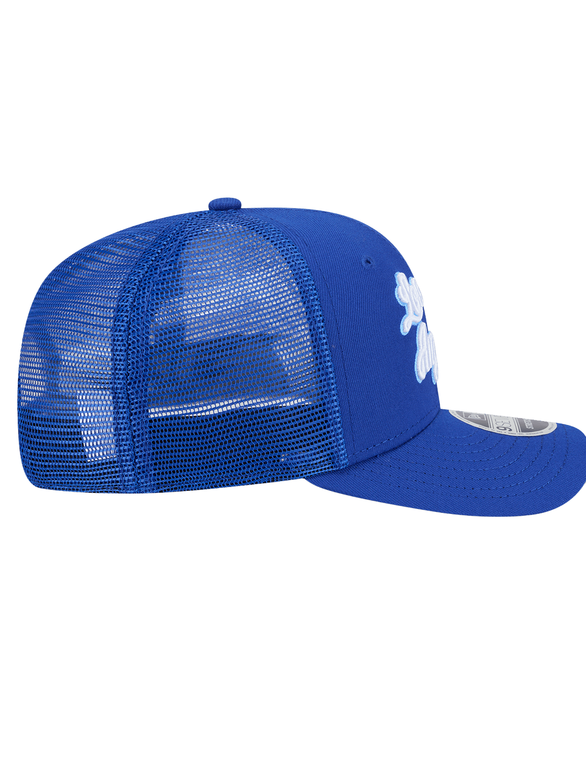 Los Angeles Lakers New Era NBA HWC 9SEVENTY Trucker Stretch Snapback Hat - Blue