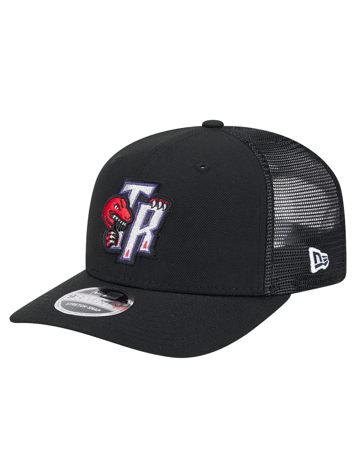 Toronto Raptors New Era NBA HWC 9SEVENTY Trucker Stretch Snapback Hat - Black