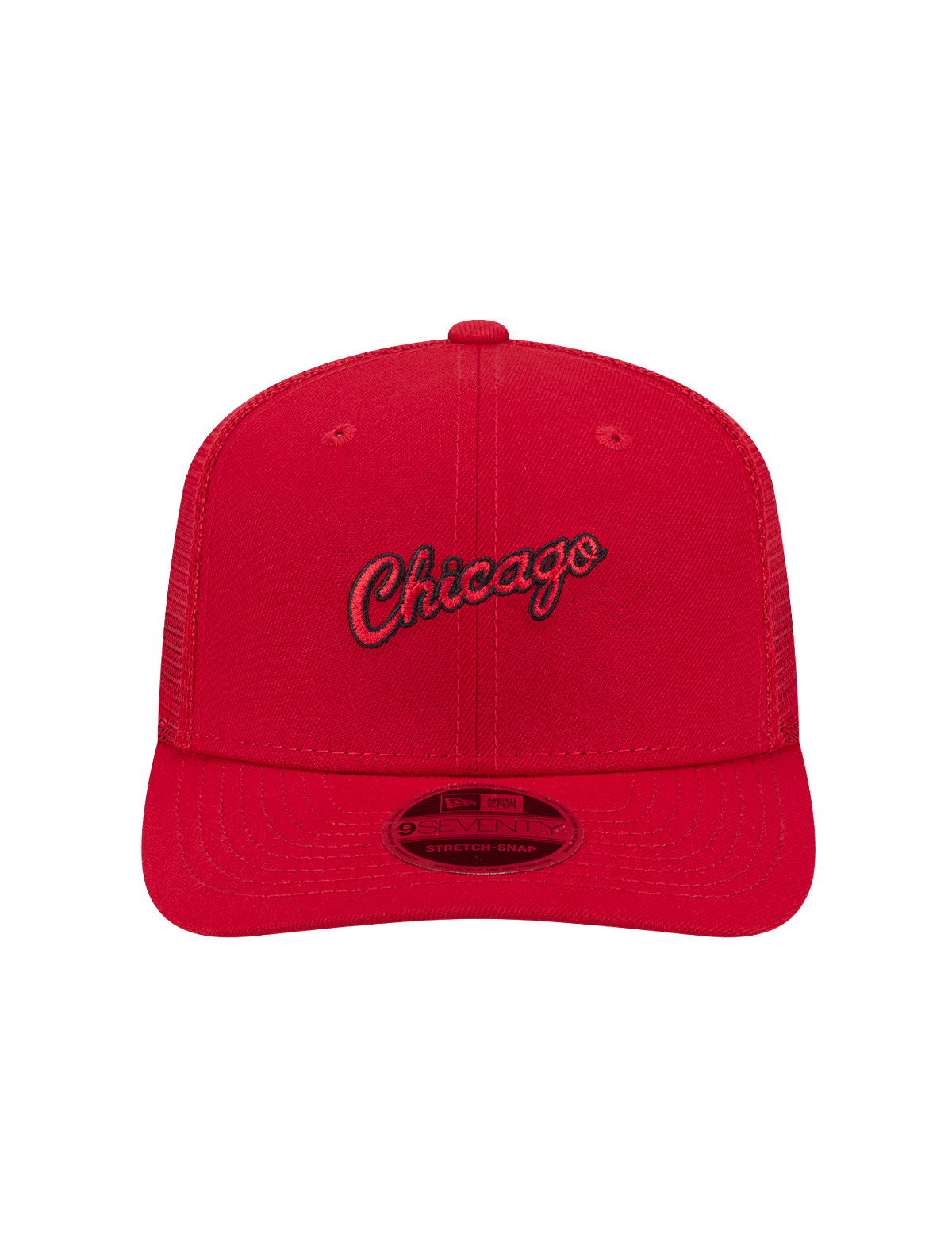 Chicago Bulls New Era NBA HWC 9SEVENTY Trucker Stretch Snapback Hat - Red