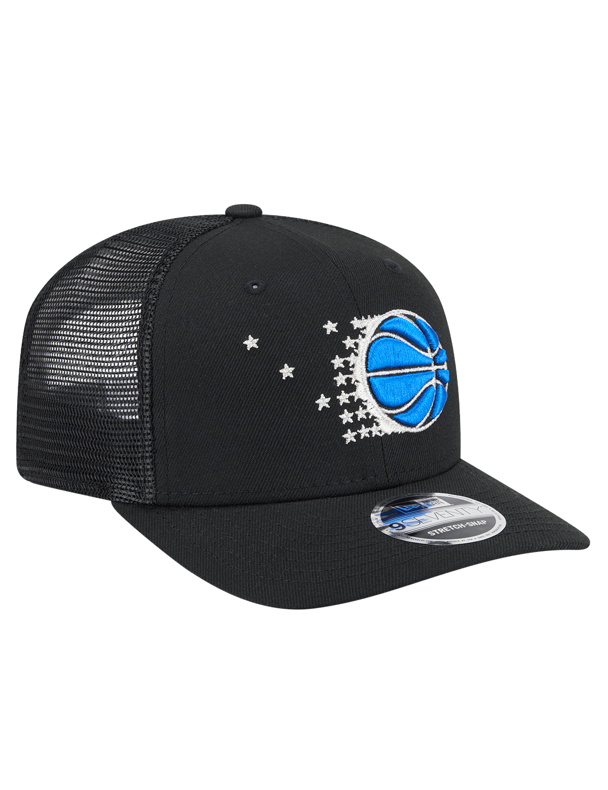 Orlando Magic New Era NBA HWC 9SEVENTY Trucker Stretch Snapback Hat - Black