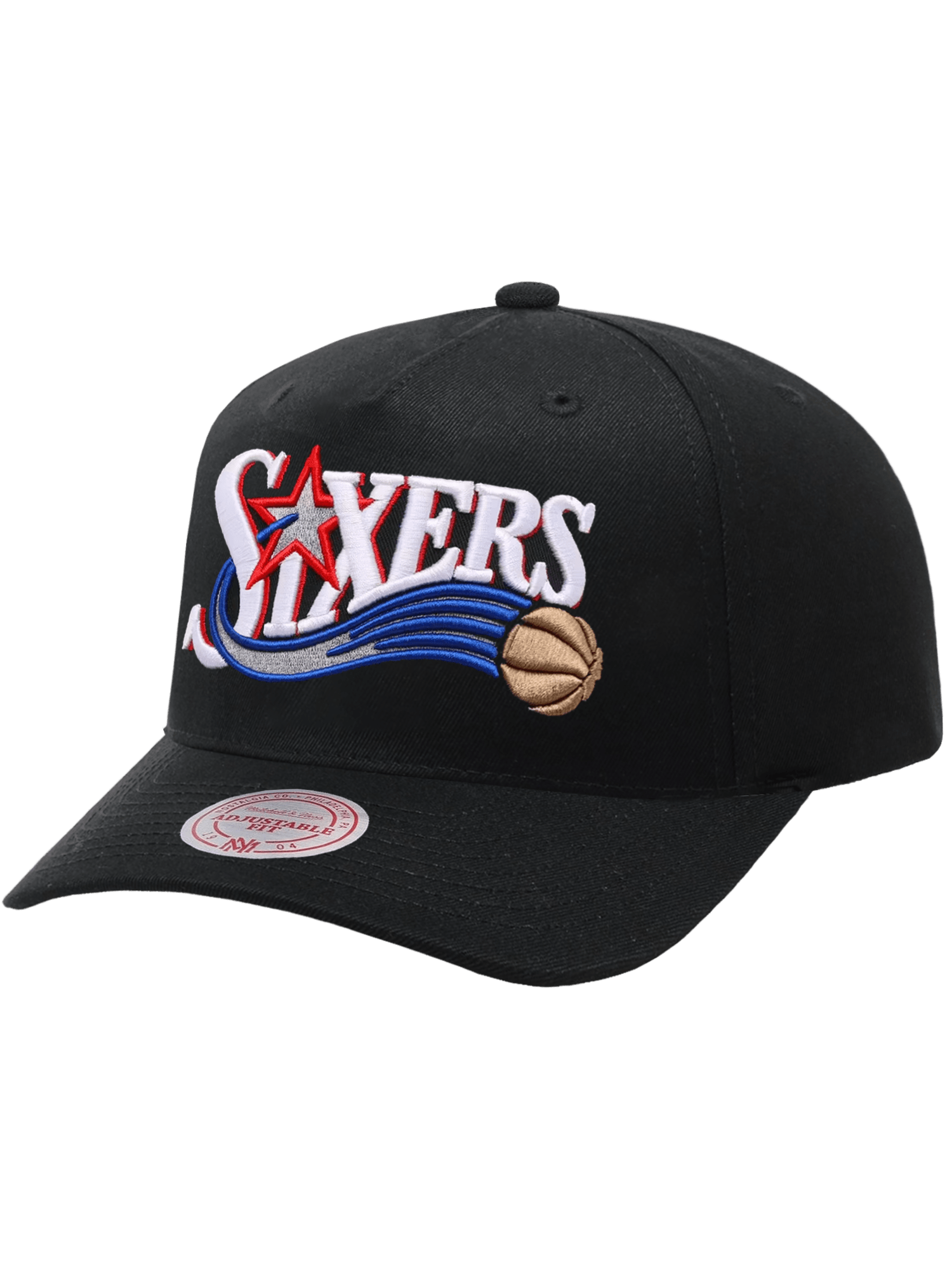 Philadelphia 76ers Mitchell & Ness NBA HWC MVP Snapback Hat - Black