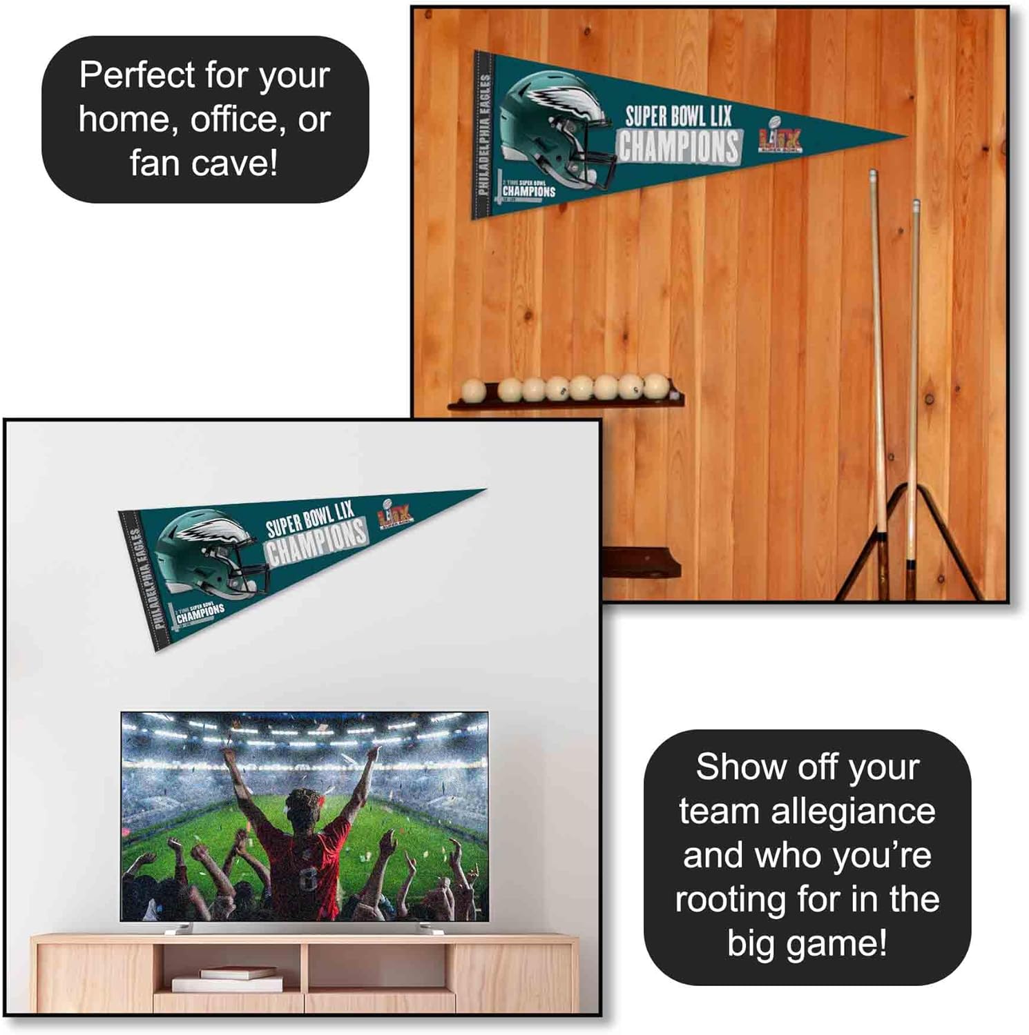 Philadelphia Eagles Wincraft NFL 25 Champs 12" x 30" Pennant