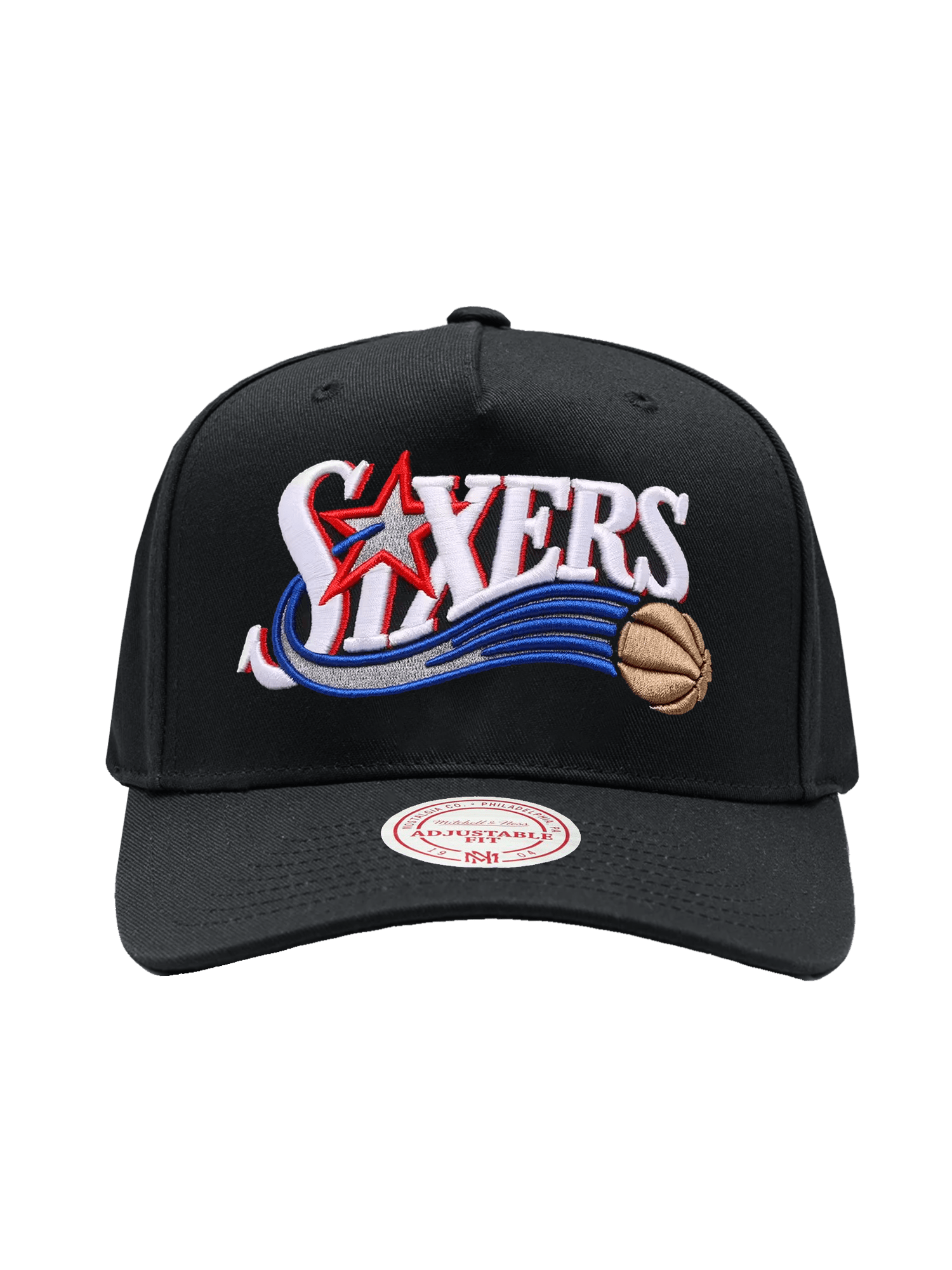 Philadelphia 76ers Mitchell & Ness NBA HWC MVP Snapback Hat - Black