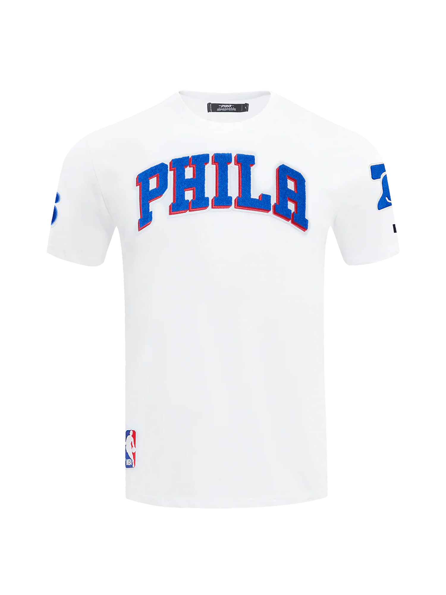 Philadelphia 76ers Pro Standard NBA Team Chenille Flex T-Shirt - White