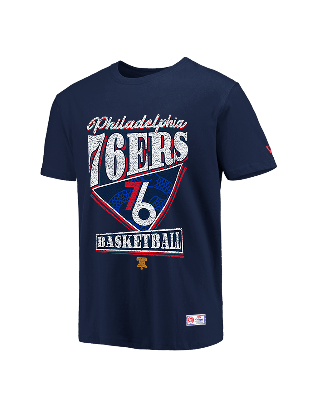 Philadelphia 76ers New Era NBA 25-26 City Edition Distressed T-Shirt