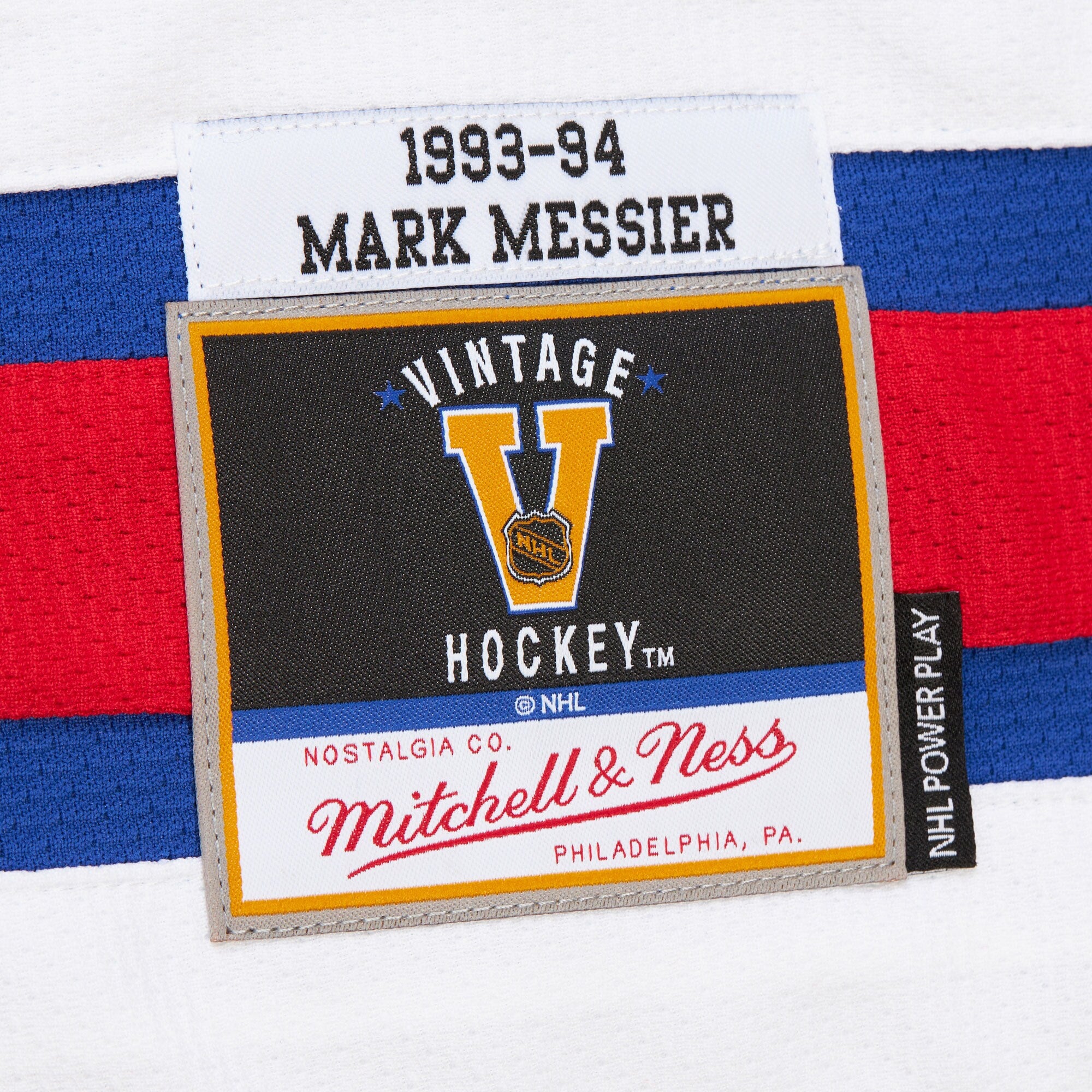 Mark Messier New York Rangers Mitchell & Ness NHL 1991 Power Play Jersey - Blue