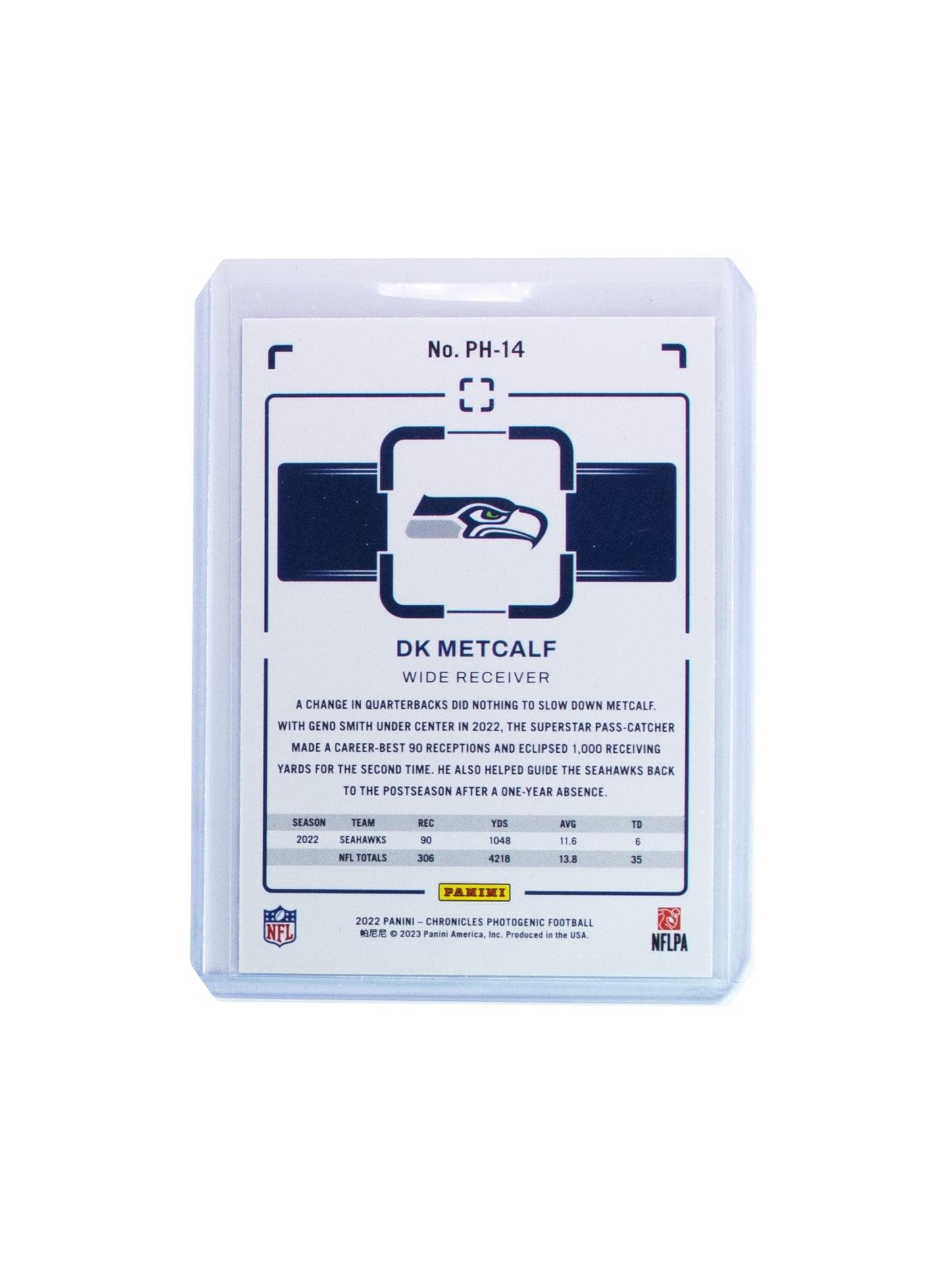 DK Metcalf Seattle Seahawks Panini NFL Chronicles Photogenic Card