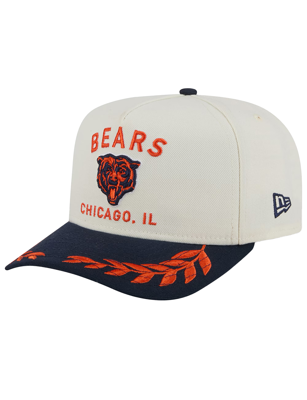Chicago Bears New Era NFL 25 Draft Pre-Curved 9FIFTY A-Frame Snapback Hat - Chrome