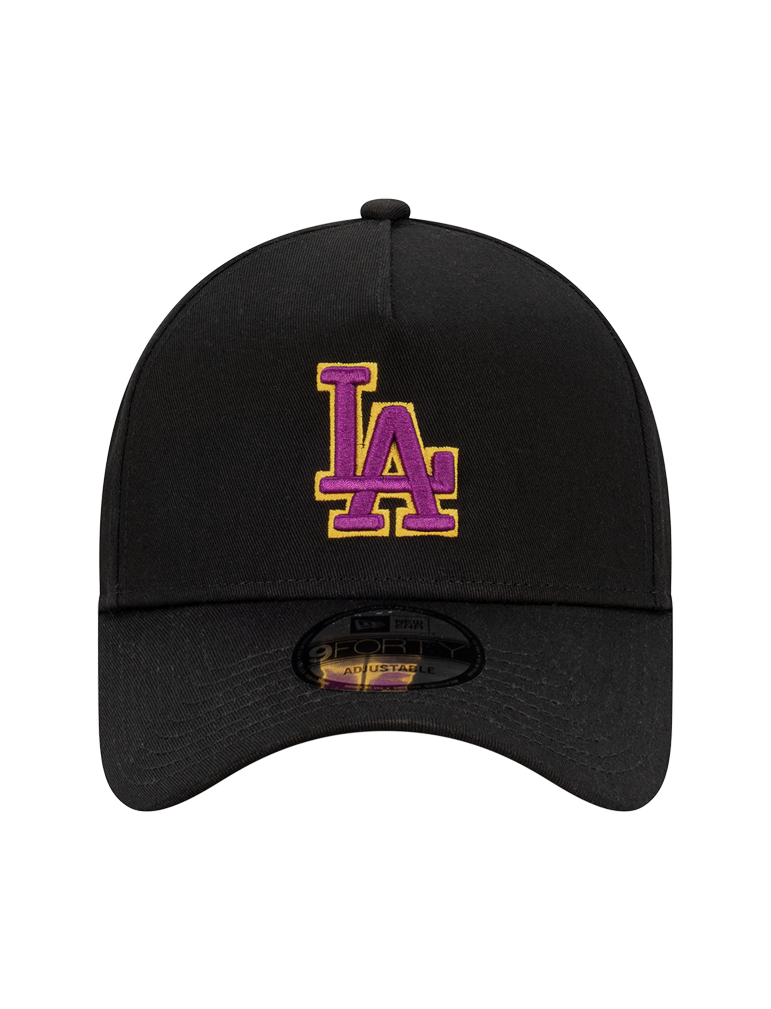 Los Angeles Dodgers New Era MLB Vibes 9FORTY A-Frame Snapback Hat - Black