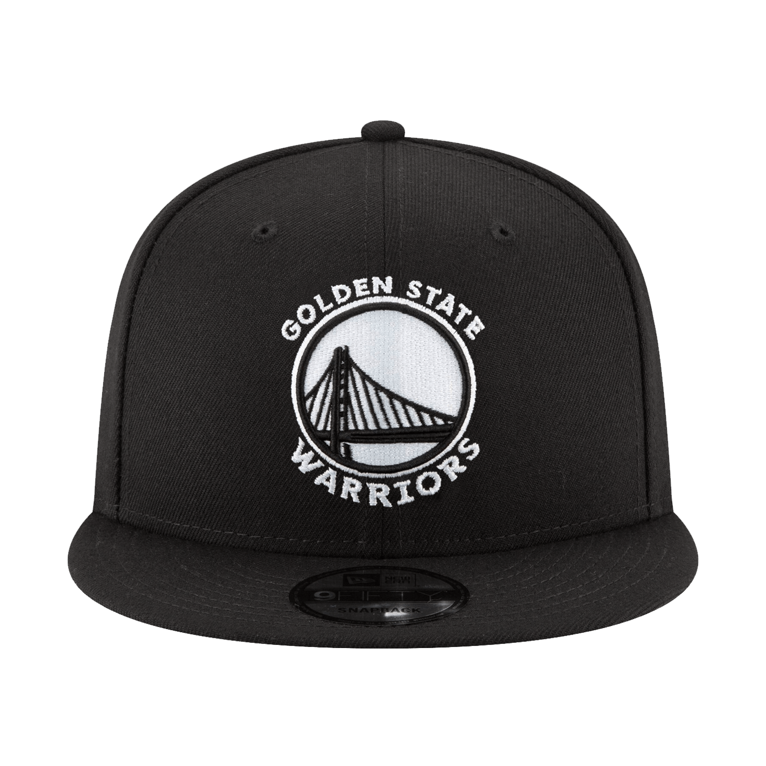 Golden State Warriors New Era NBA Black & White 9FIFTY Snapback Hat