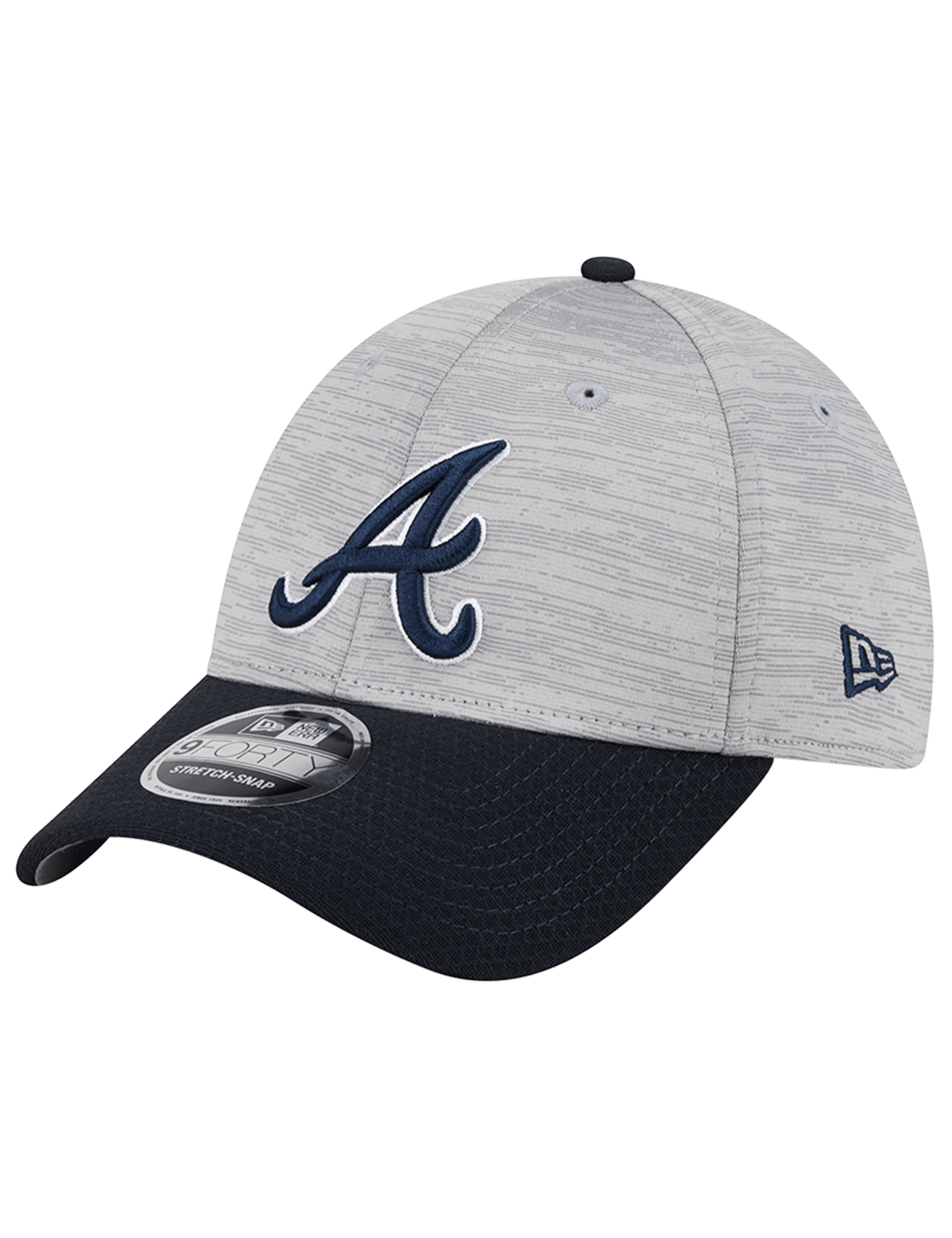 Atlanta Braves New Era MLB Team Active Digi-Tech 9FORTY Snapback Hat - Graphite Grey