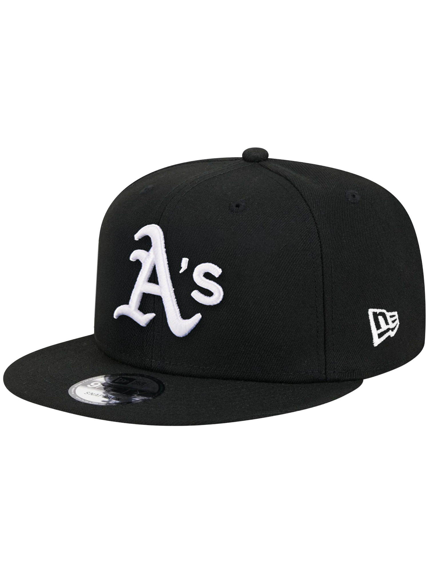 Athletics New Era MLB Black White 9FIFTY Snapback Hat - Black