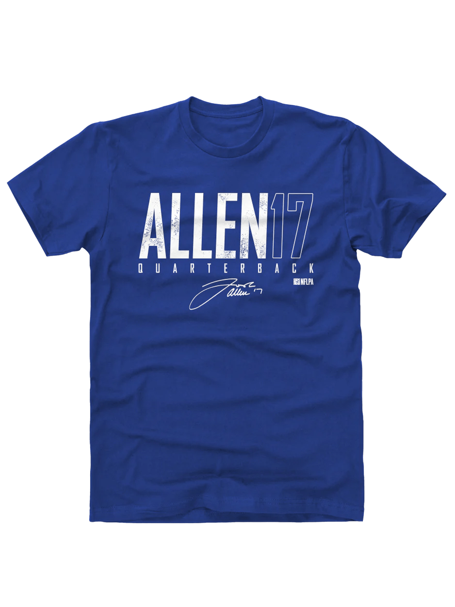 Josh Allen Buffalo Bills 500 Level NFL Elite T-Shirt - Blue