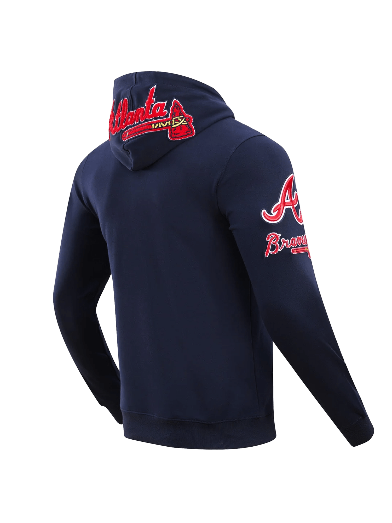 Atlanta Braves Pro Standard MLB Team Chenille Hoodie Jumper  - Navy