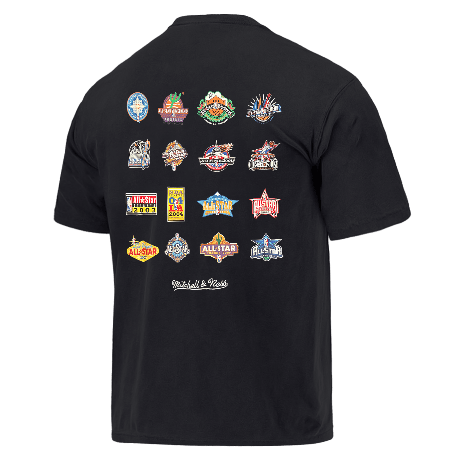 NBA All-Star History Mitchell & Ness NBA Vintage T-Shirt - Faded Black