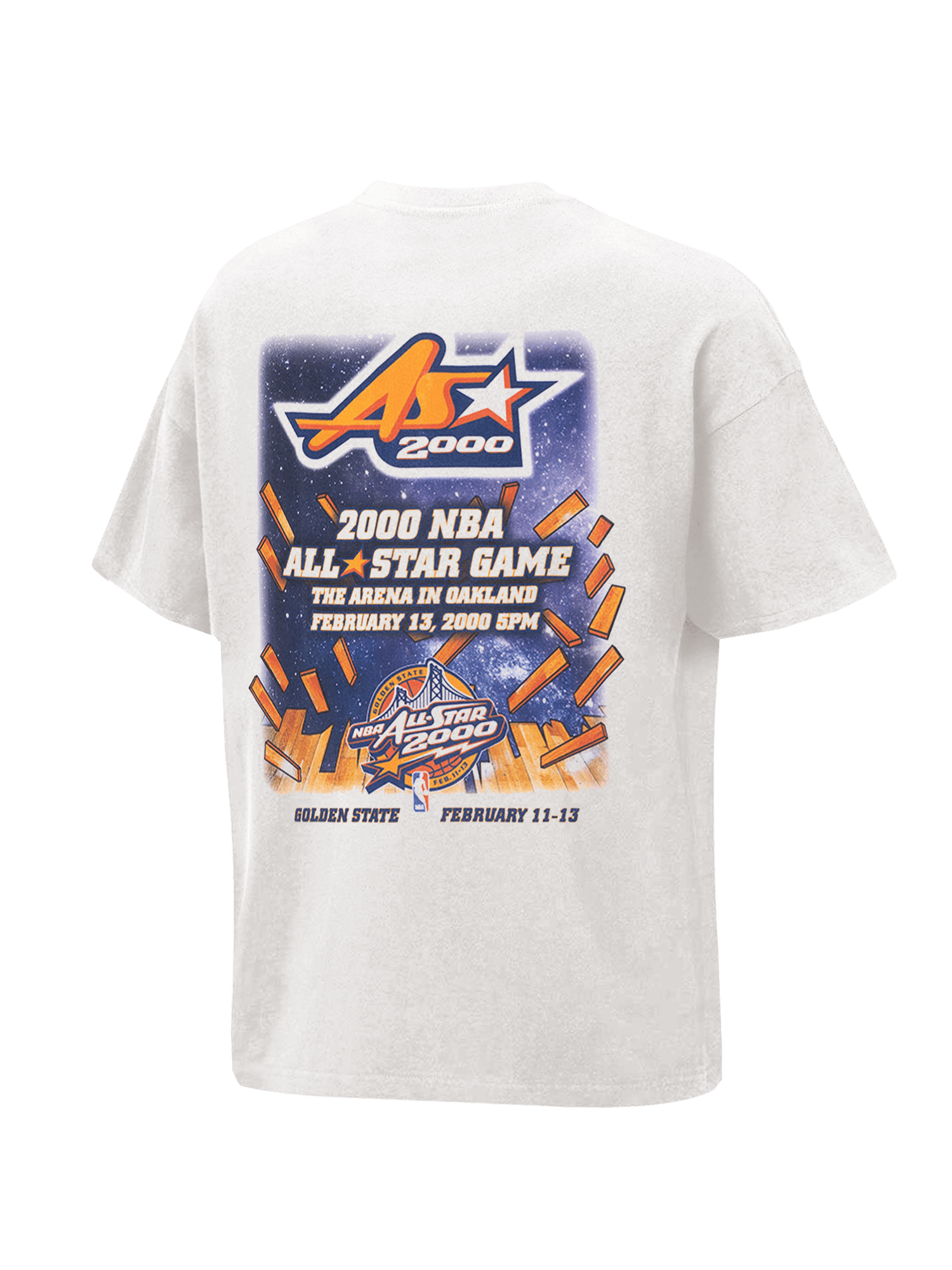 2000 NBA All-Star Event Mitchell & Ness NBA Vintage T-Shirt - Vintage White