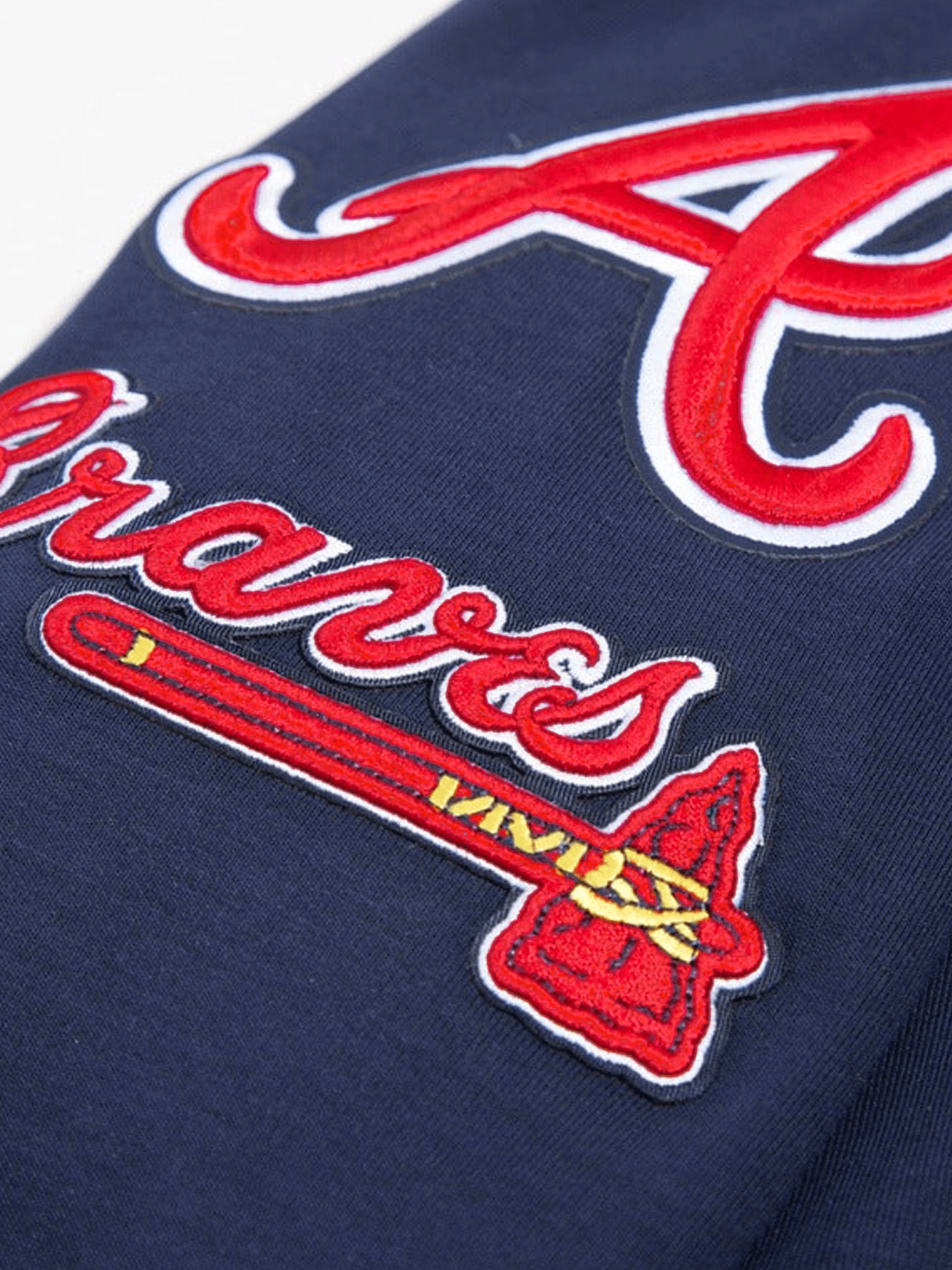 Atlanta Braves Pro Standard MLB Team Chenille Hoodie Jumper  - Navy