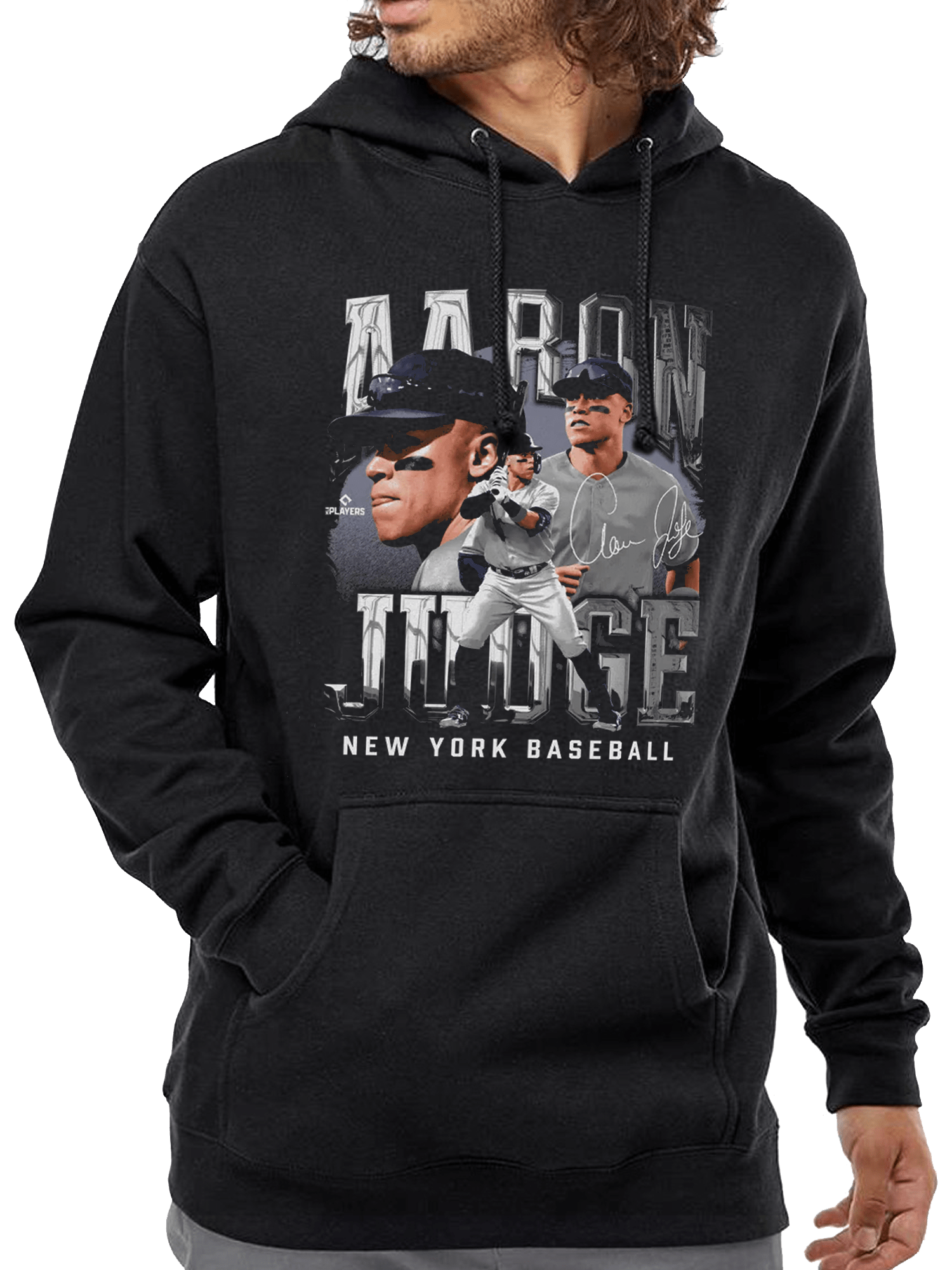 Aaron Judge New York Yankees 500 Level MLB Homage Hoodie Jumper - Black