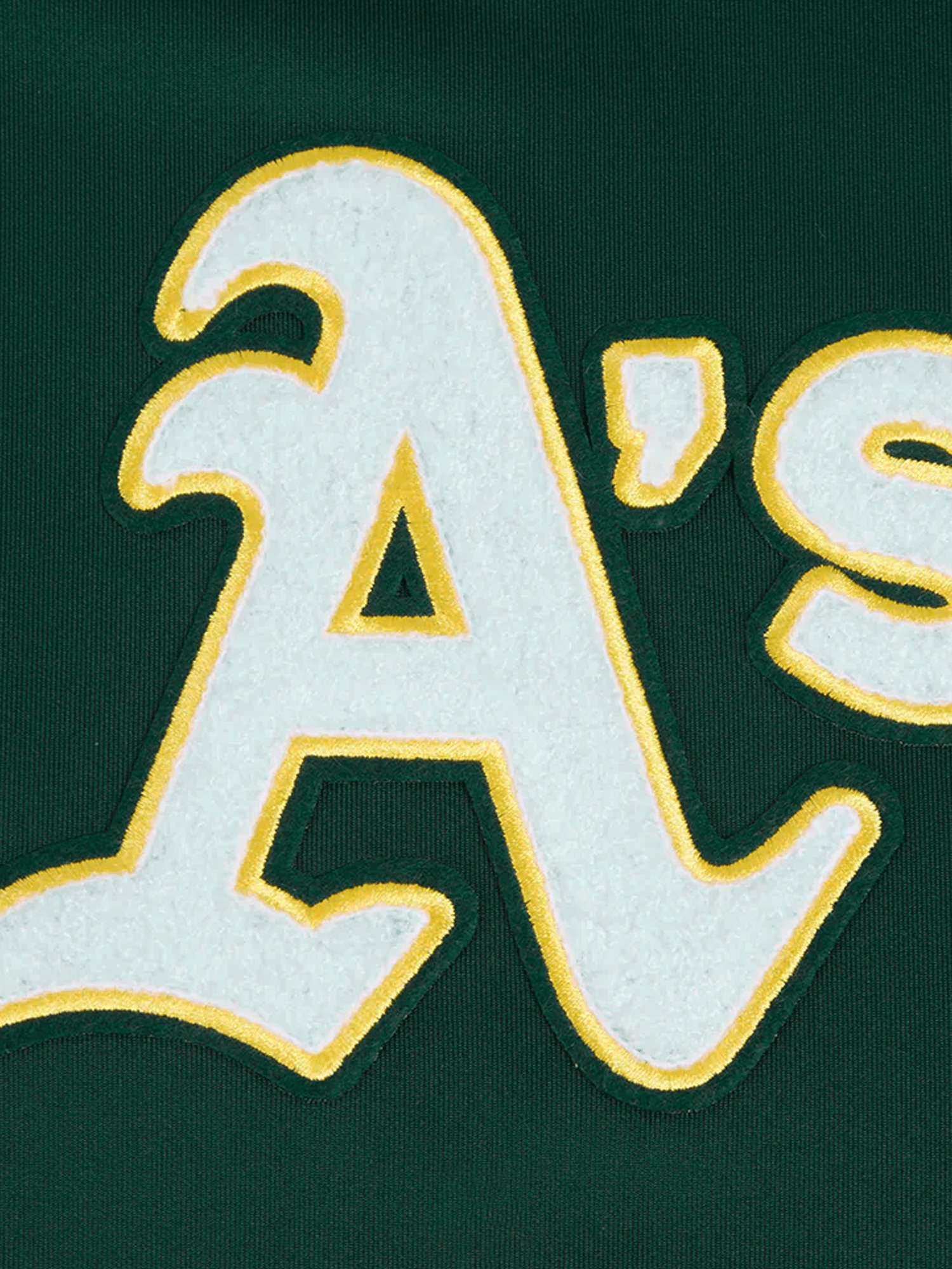 Athletics Pro Standard MLB Team Chenille Hoodie Jumper  - Green