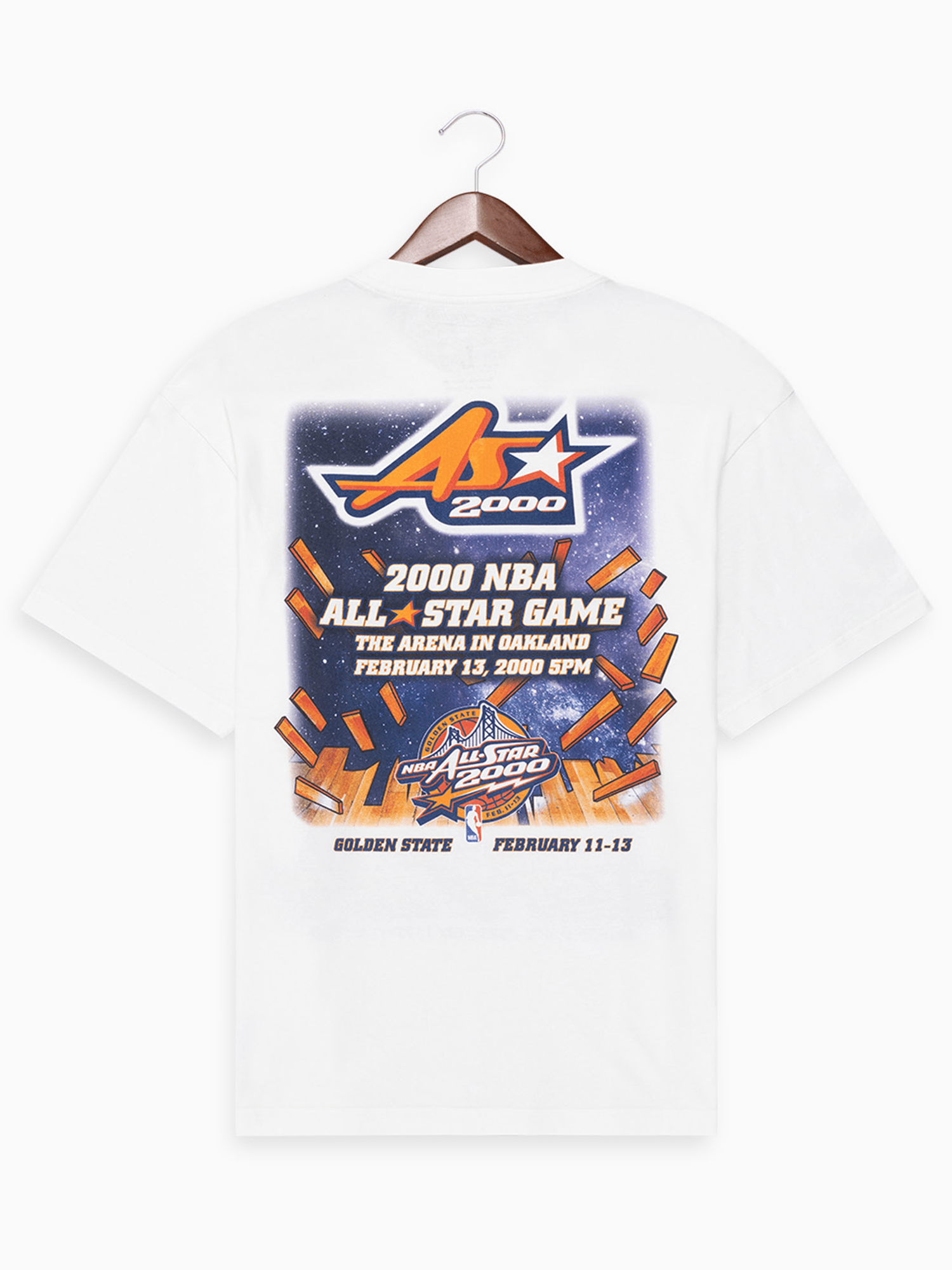2000 NBA All-Star Event Mitchell & Ness NBA Vintage T-Shirt - Vintage White