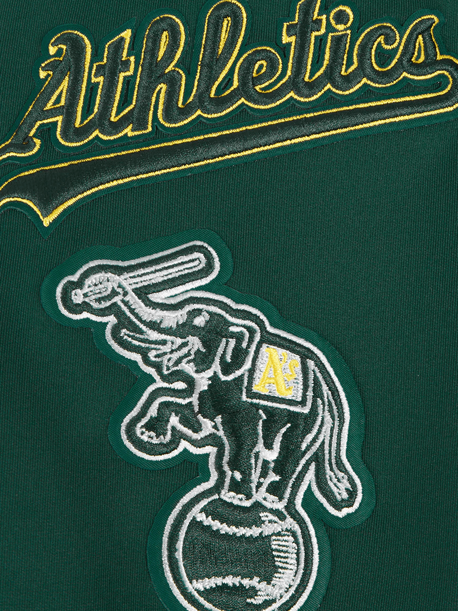 Athletics Pro Standard MLB Team Chenille Hoodie Jumper  - Green