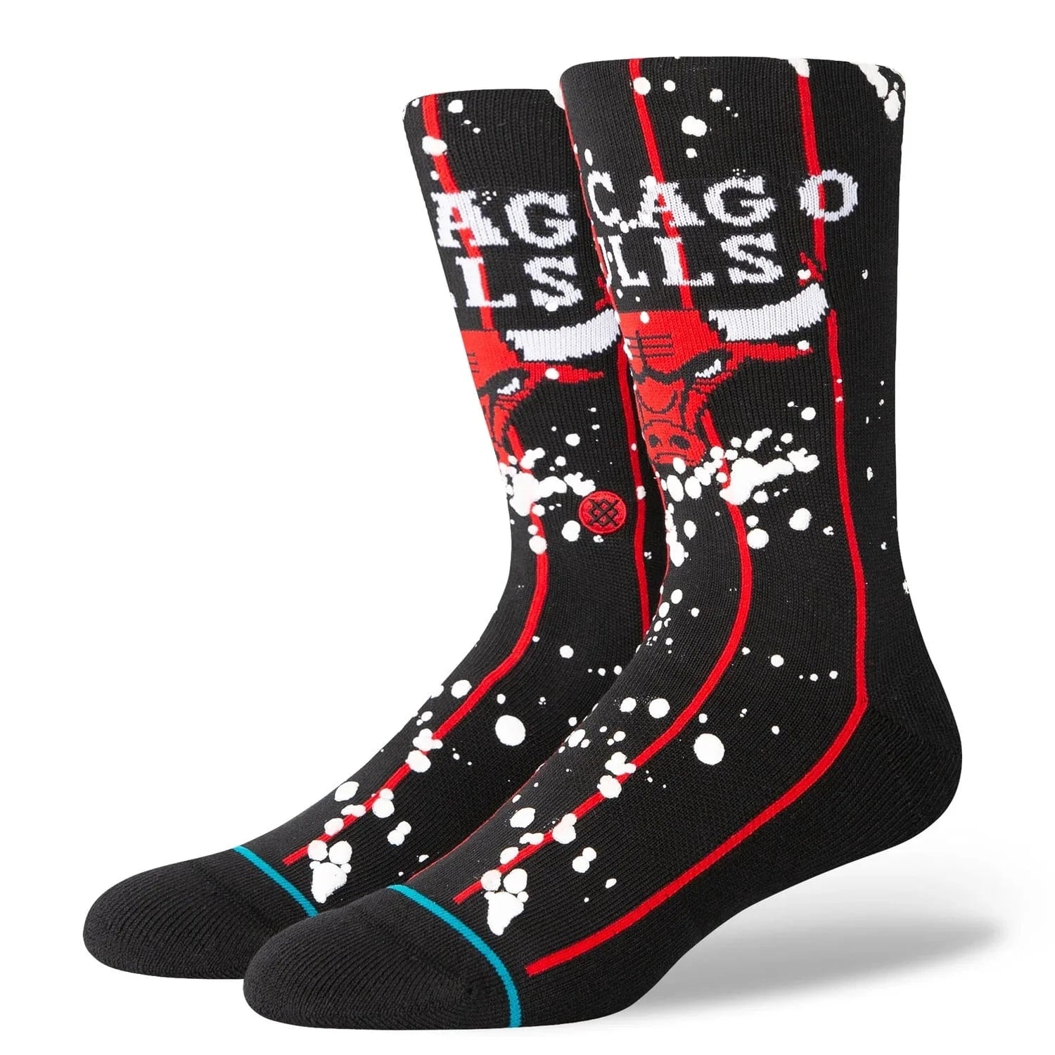 Chicago Bulls Stance NBA Overspray Crew Socks