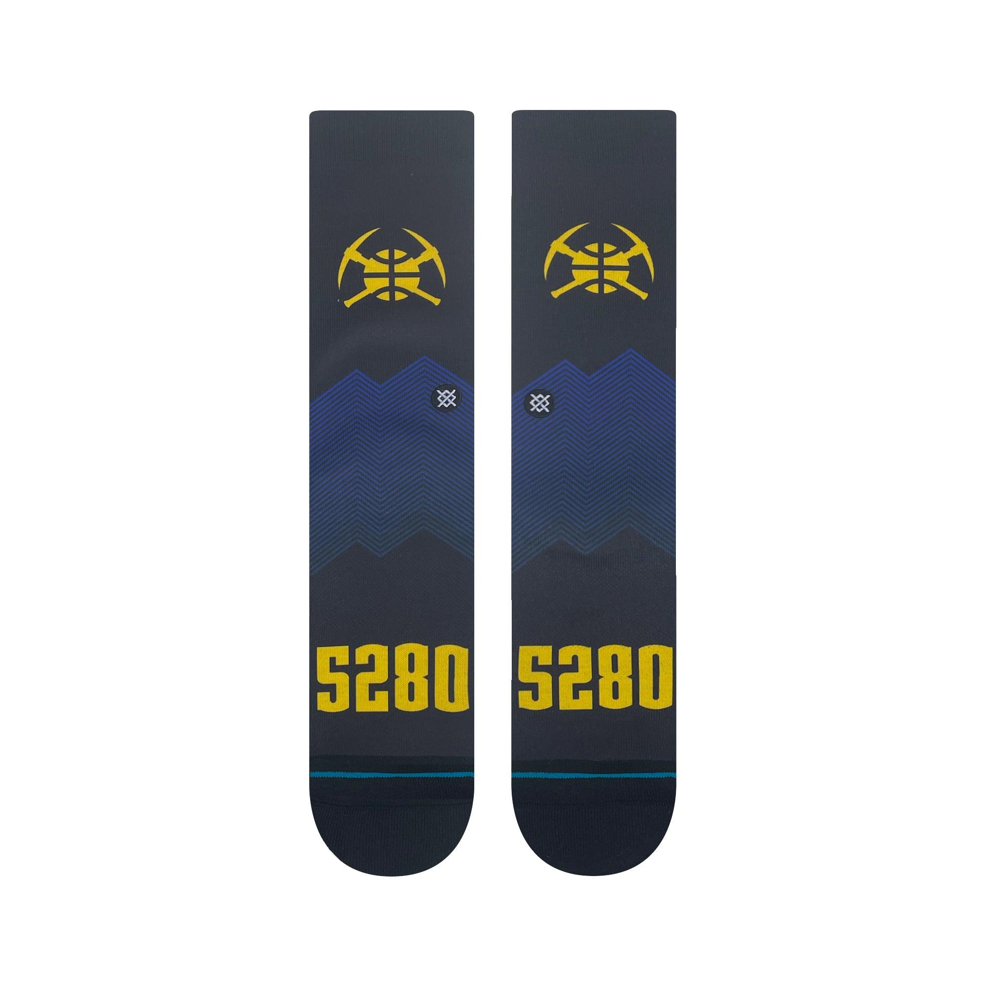 Denver Nuggets Stance NBA 24 City Edition Crew Socks