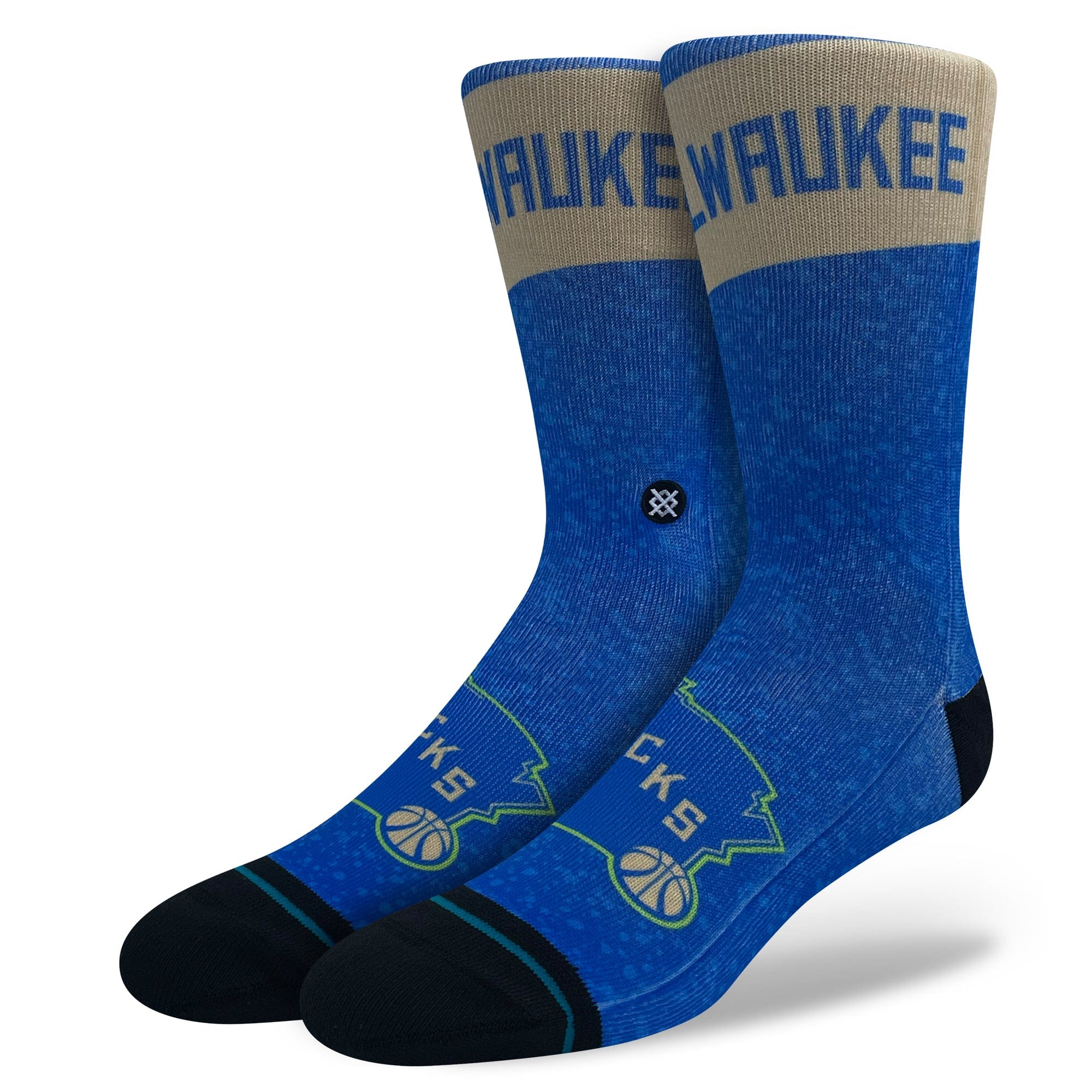 Milwaukee Bucks Stance NBA 24 City Edition Crew Socks