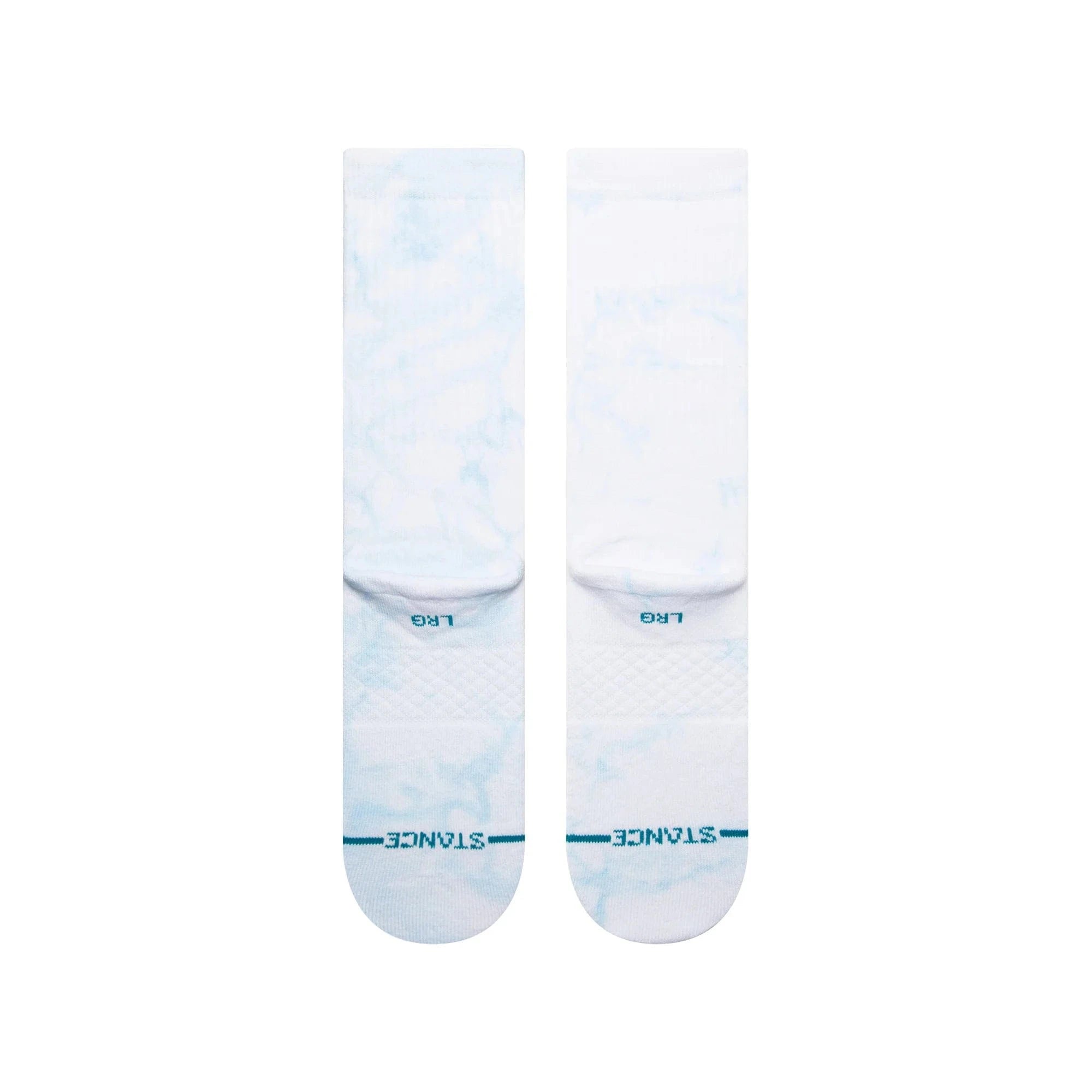 NBA Logoman Dye Stance NBA Crew Socks - White / Light Blue
