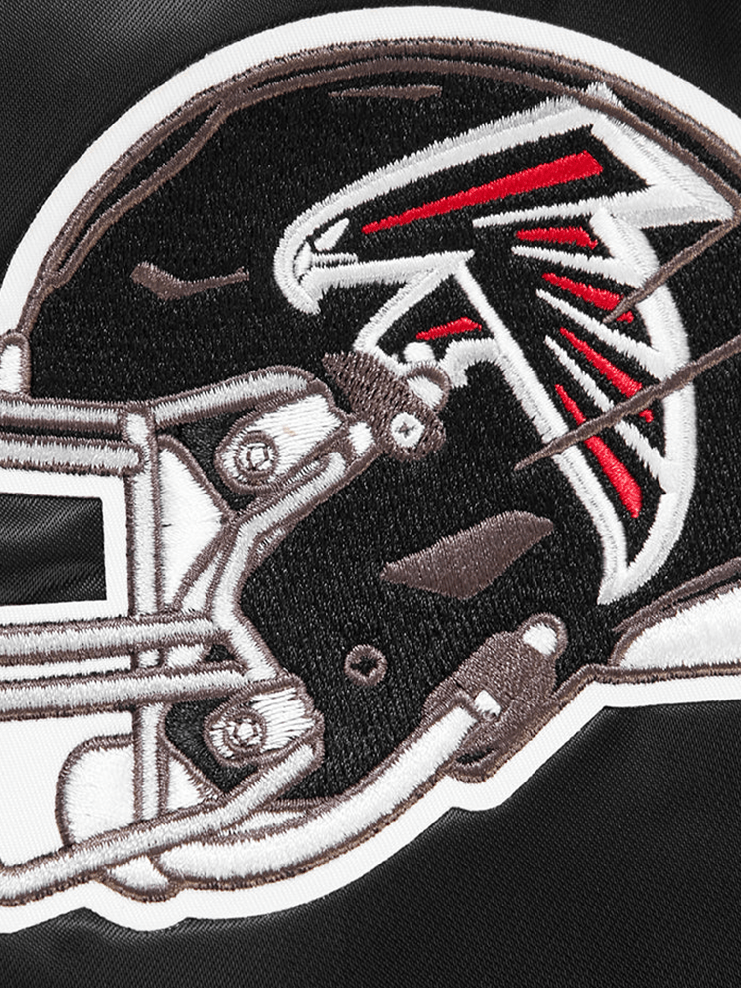 Atlanta Falcons Pro Standard NFL Team Classic Satin Button Jacket- Black