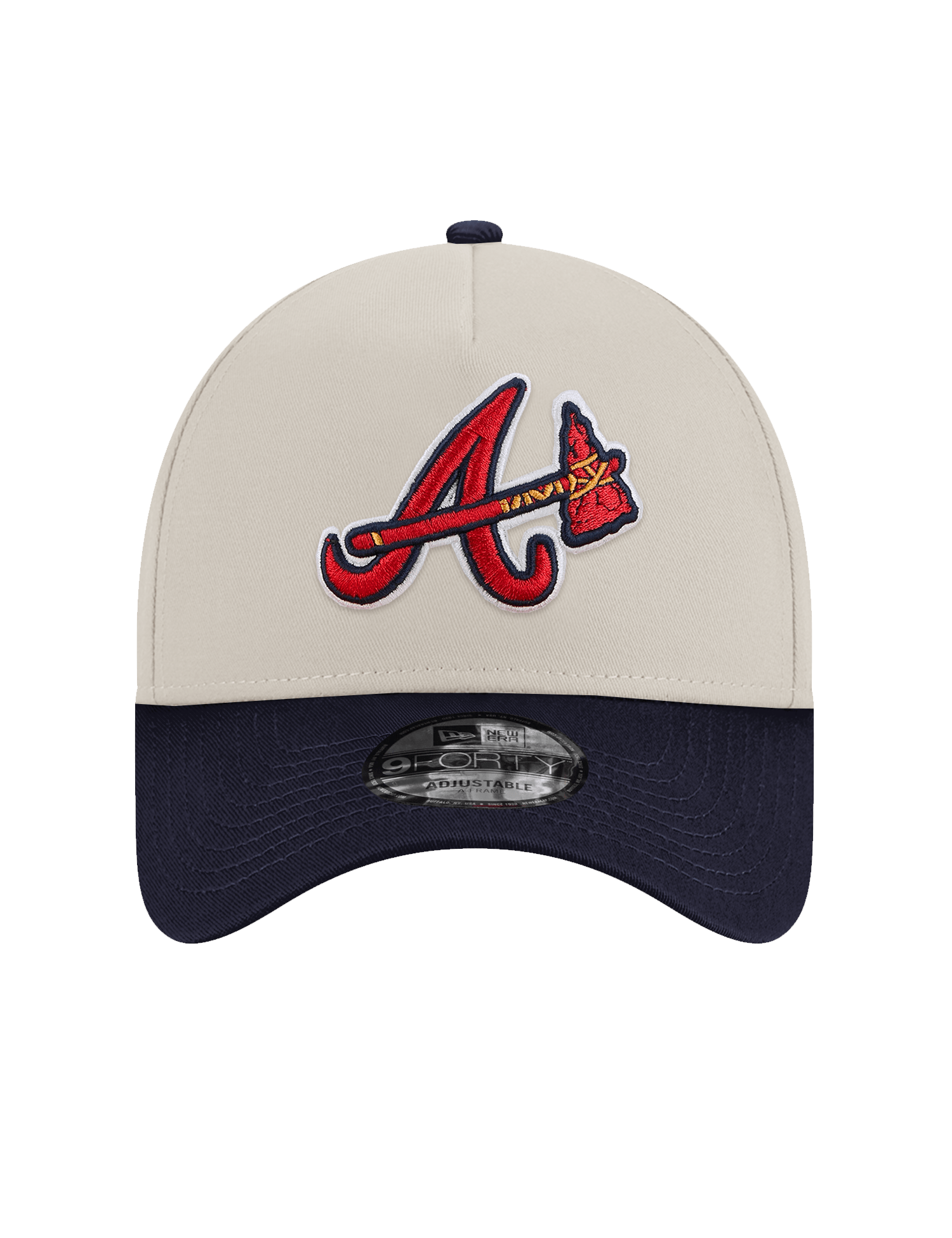Atlanta Braves New Era MLB 00 All Star 9FORTY A-Frame Snapback Hat - Stone