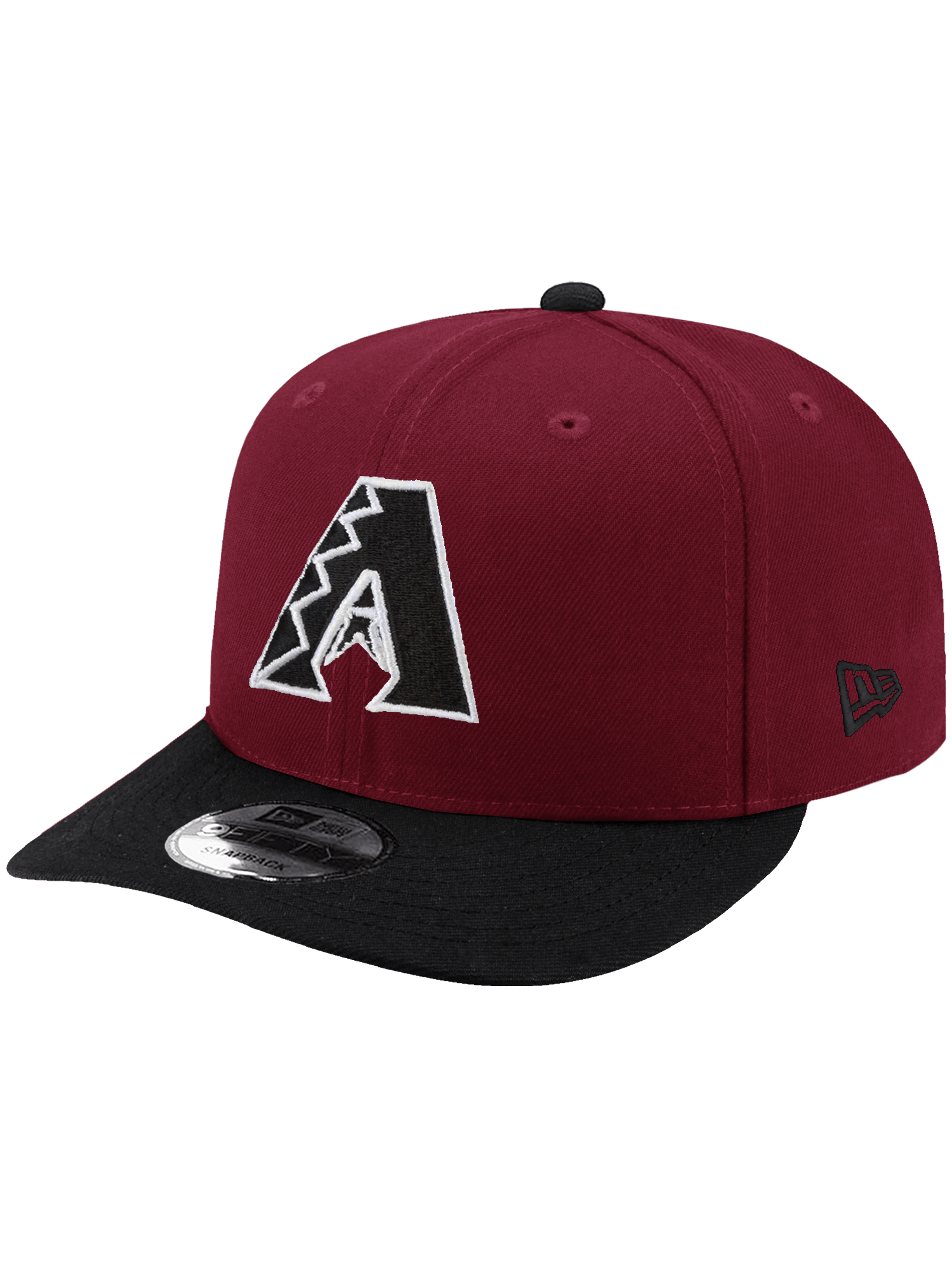 Arizona Diamondbacks New Era MLB Home Mono 9FIFTY Pre-Curved Snapback Hat - Dark Red