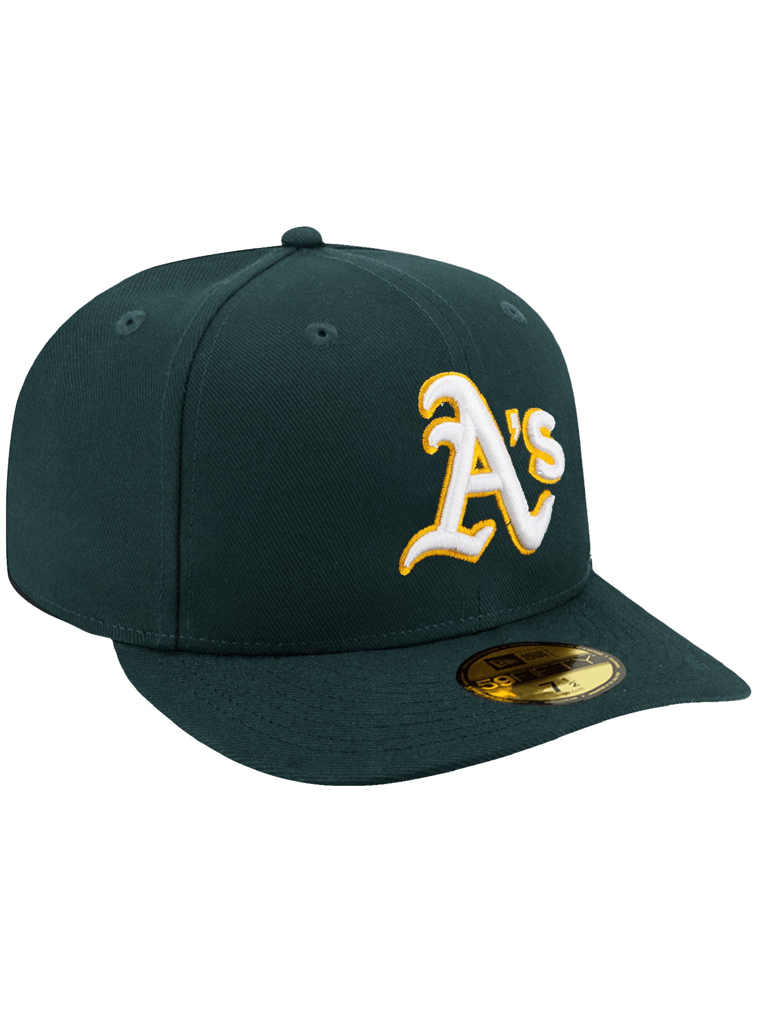 Athletics New Era MLB AC On-Field Road 59FIFTY Pre-Curved Fitted Hat - Green