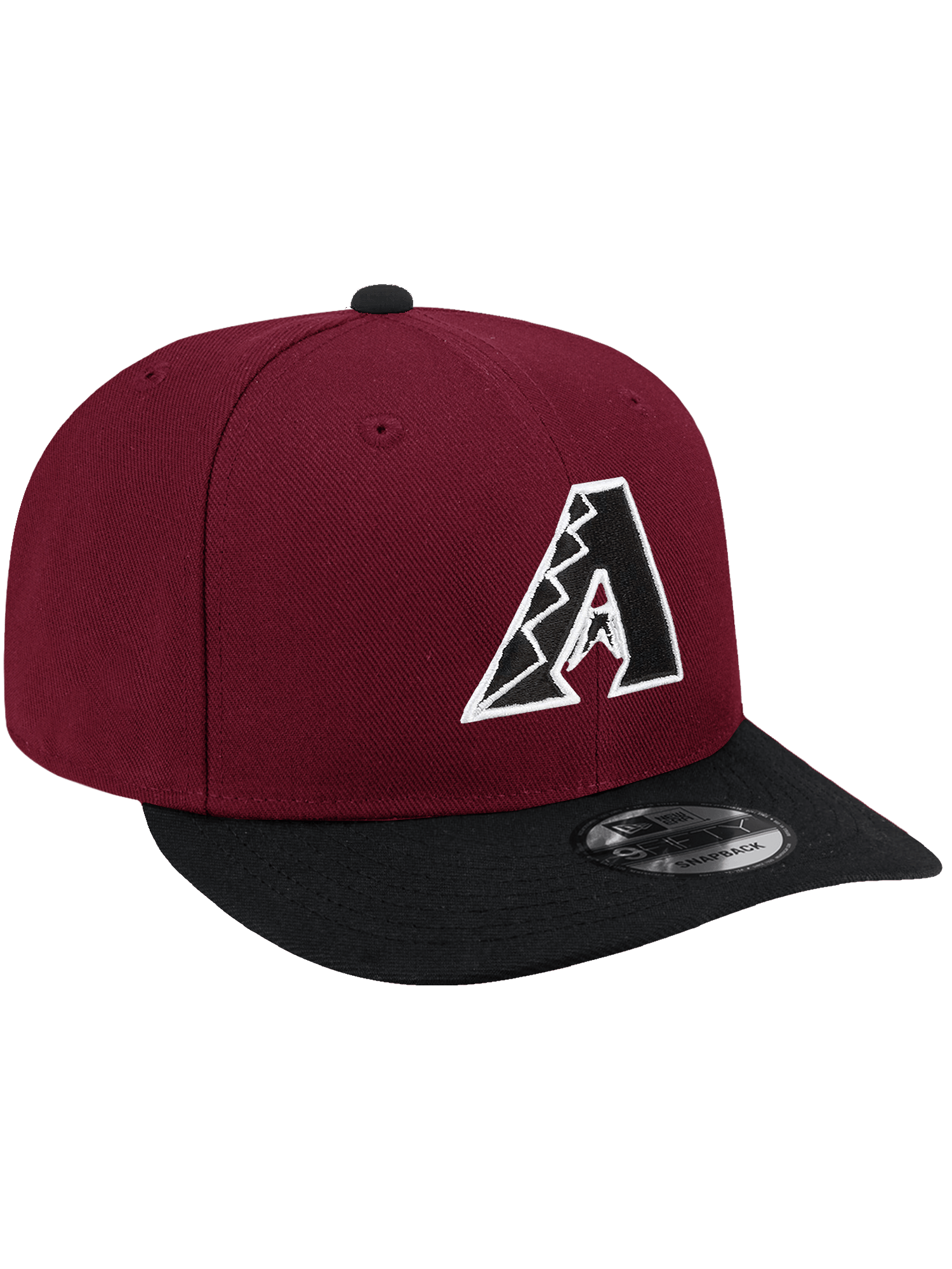 Arizona Diamondbacks New Era MLB Home Mono 9FIFTY Pre-Curved Snapback Hat - Dark Red