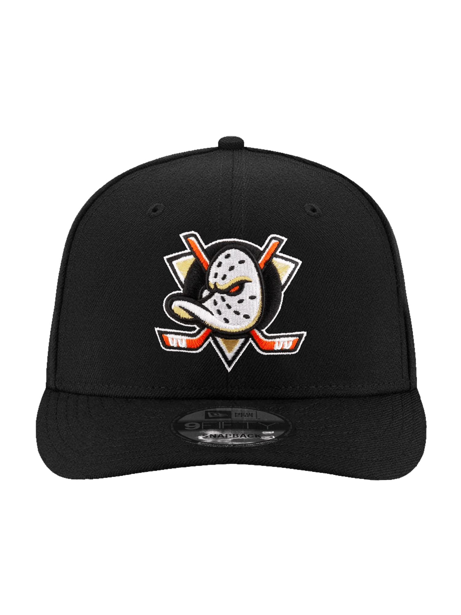 Anaheim Ducks New Era NHL Team 9FIFTY Pre-Curved Snapback Hat - Black