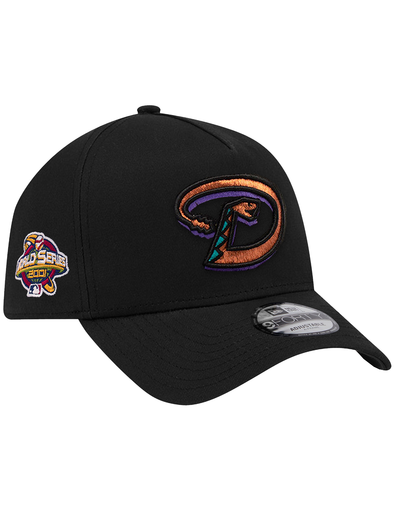 Arizona Diamondbacks New Era MLB 01 WS 9FORTY A-Frame Snapback Hat - Black