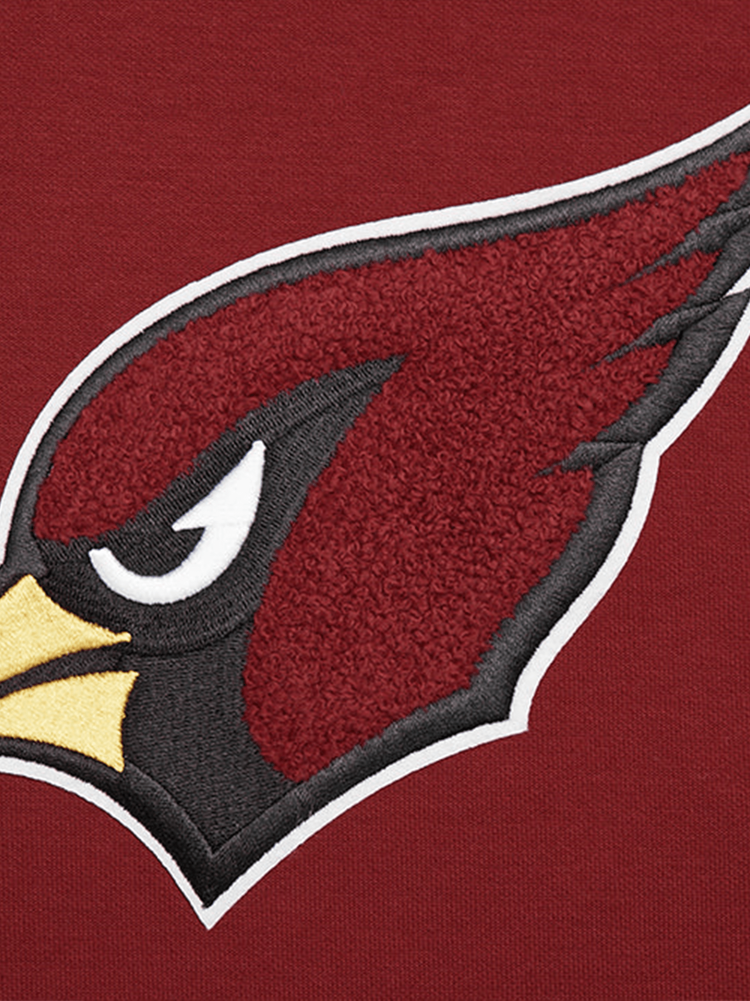 Arizona Cardinals Pro Standard NFL Team Chenille Hoodie Jumper - Dark Red