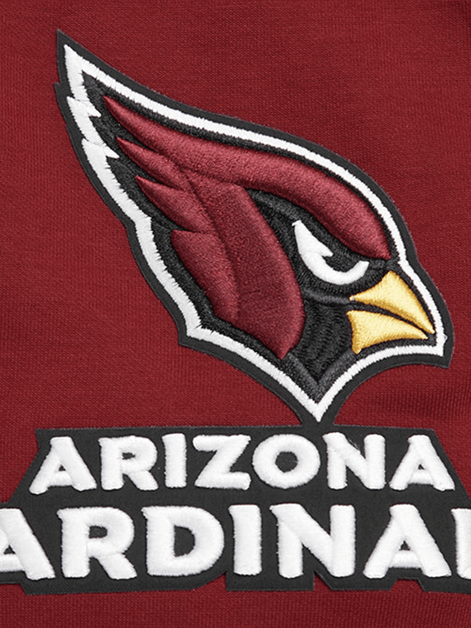 Arizona Cardinals Pro Standard NFL Team Chenille Hoodie Jumper - Dark Red