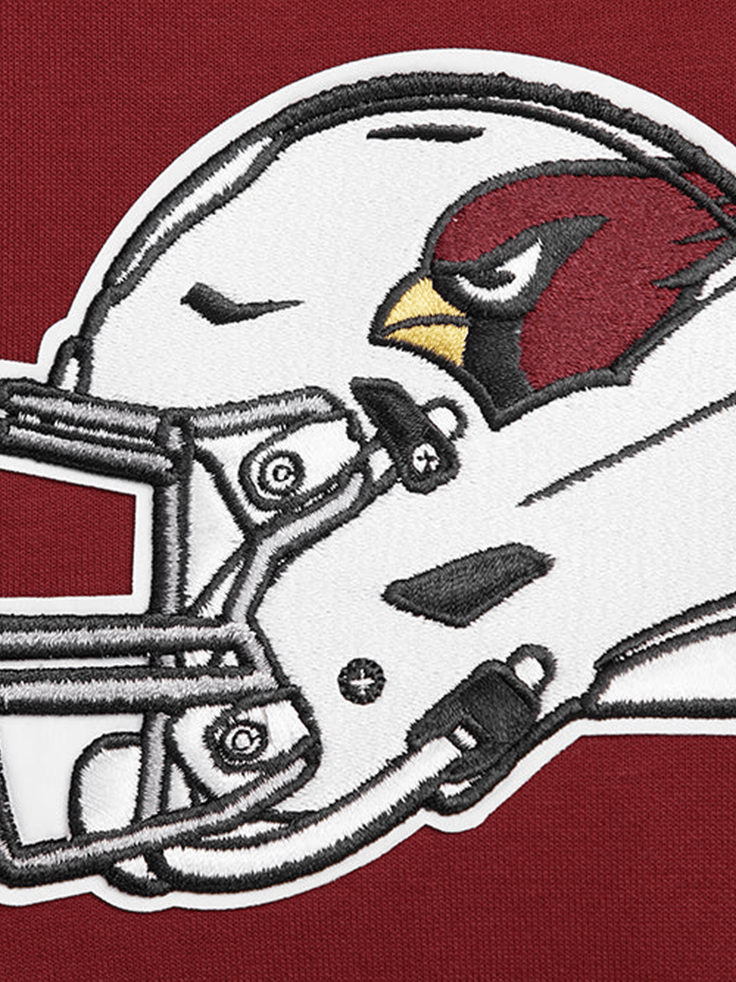 Arizona Cardinals Pro Standard NFL Team Chenille Hoodie Jumper - Dark Red