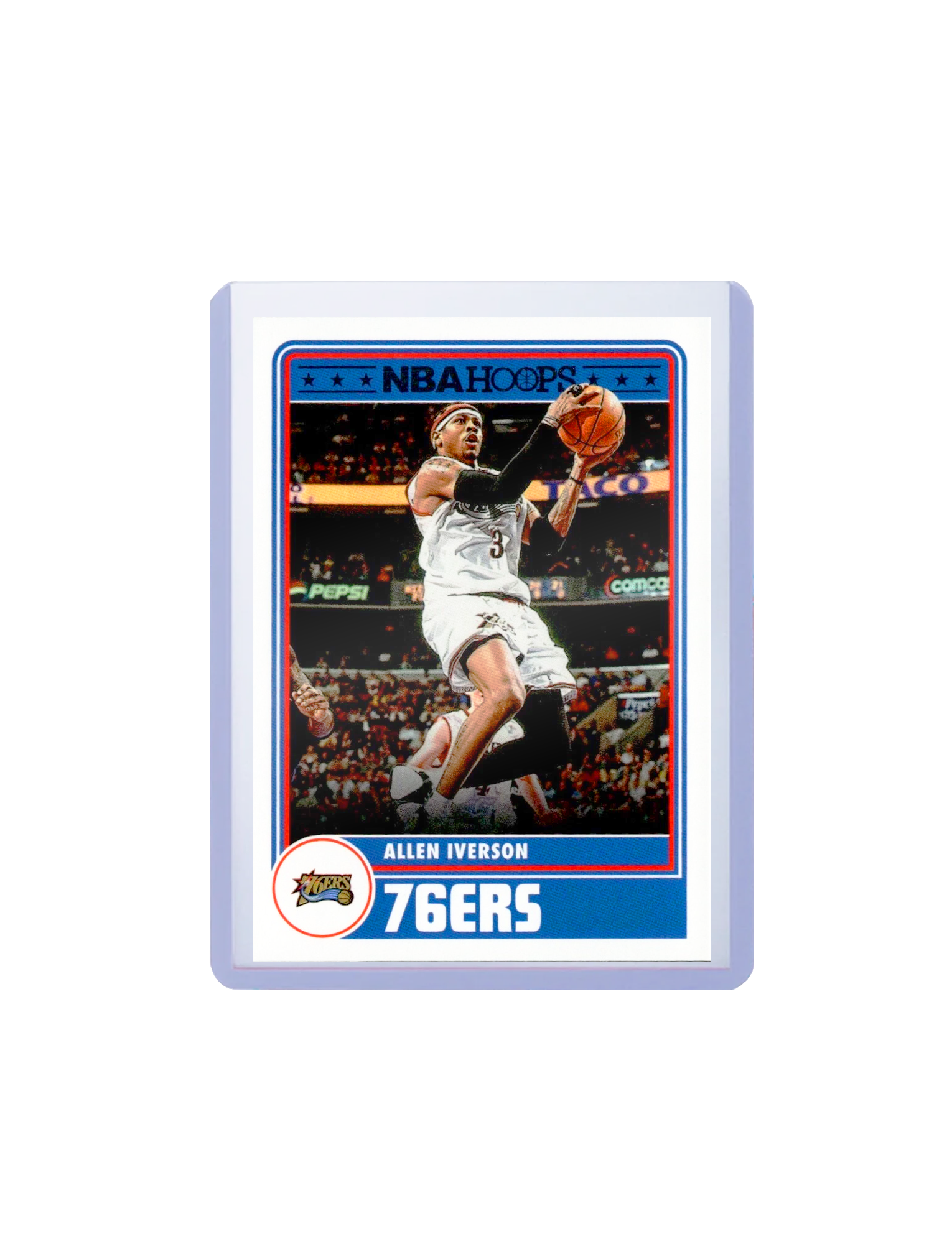 Allen Iverson Philadelphia 76ers Panini NBA Hoops 23-24 Tribute Card
