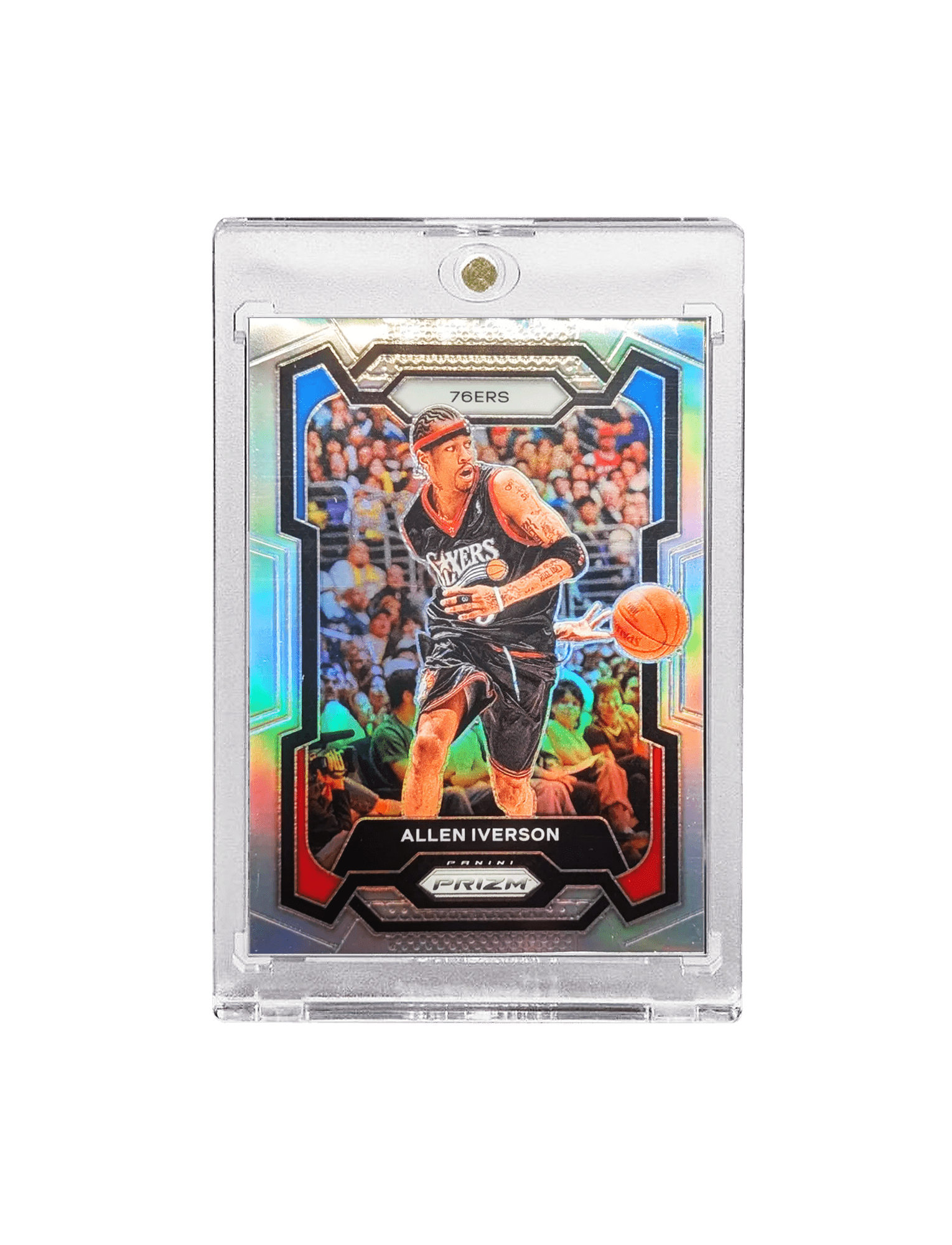Allen Iverson Philadelphia 76ers Panini NBA 23-24 Prizm Silver Card