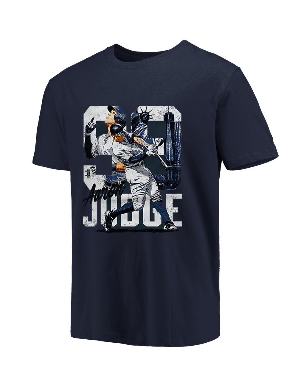 Aaron Judge New York Yankees 500 Level MLB Tribute T-Shirt - Navy