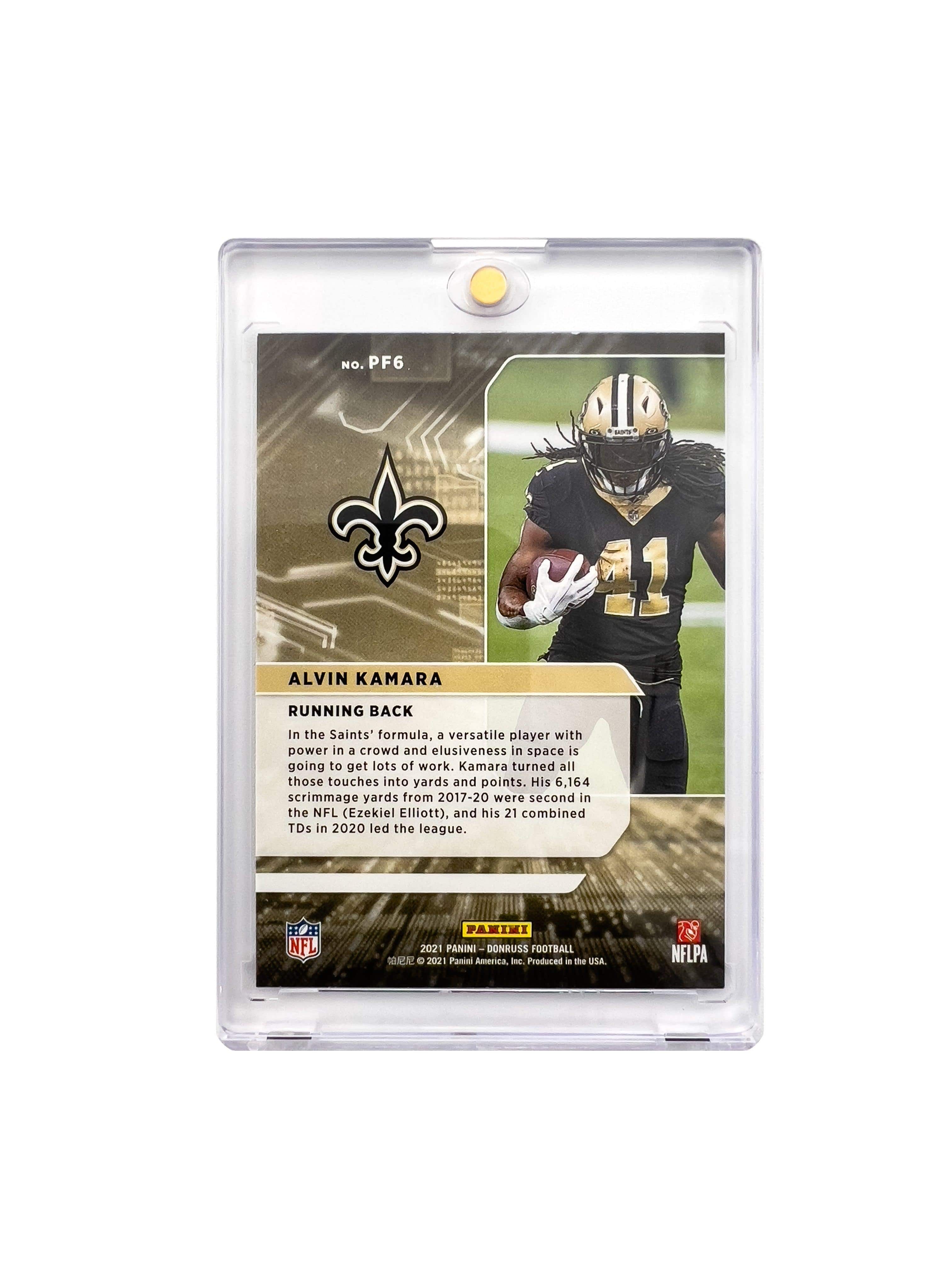 Alvin Kamara New Orleans Saints Panini NFL 22 Power Formulas Card