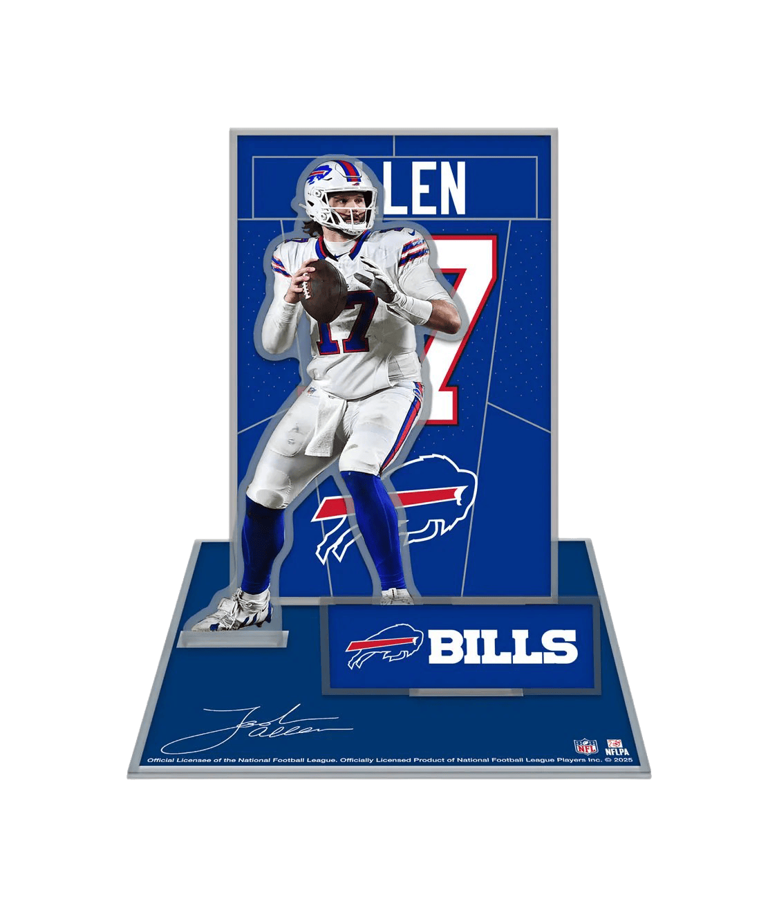 Josh Allen Buffalo Bills Wincraft NFL Acrylic Player Display Stand Set