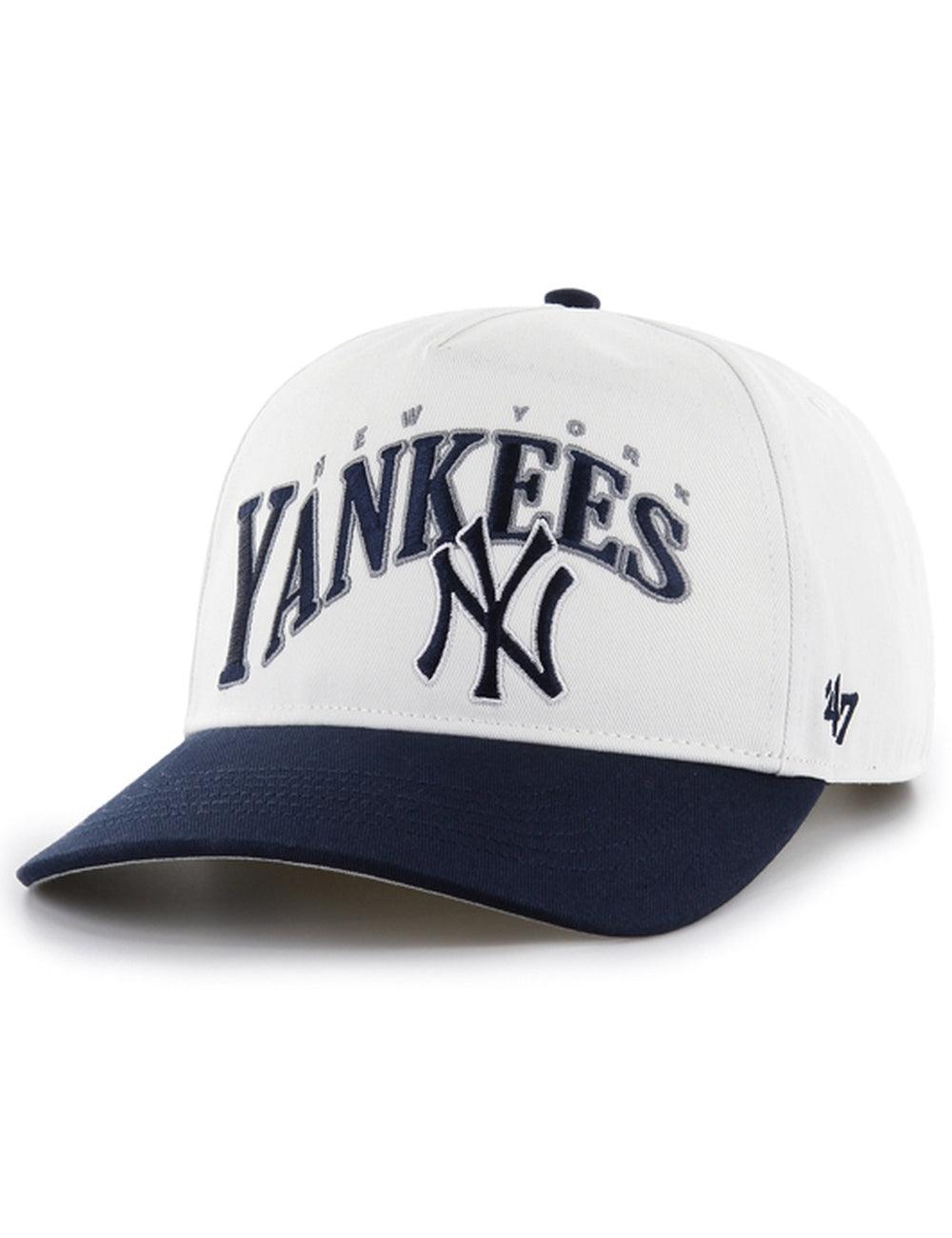 New York Yankees '47 MLB Wave Hitch Pre-Curved Snapback Hat - White