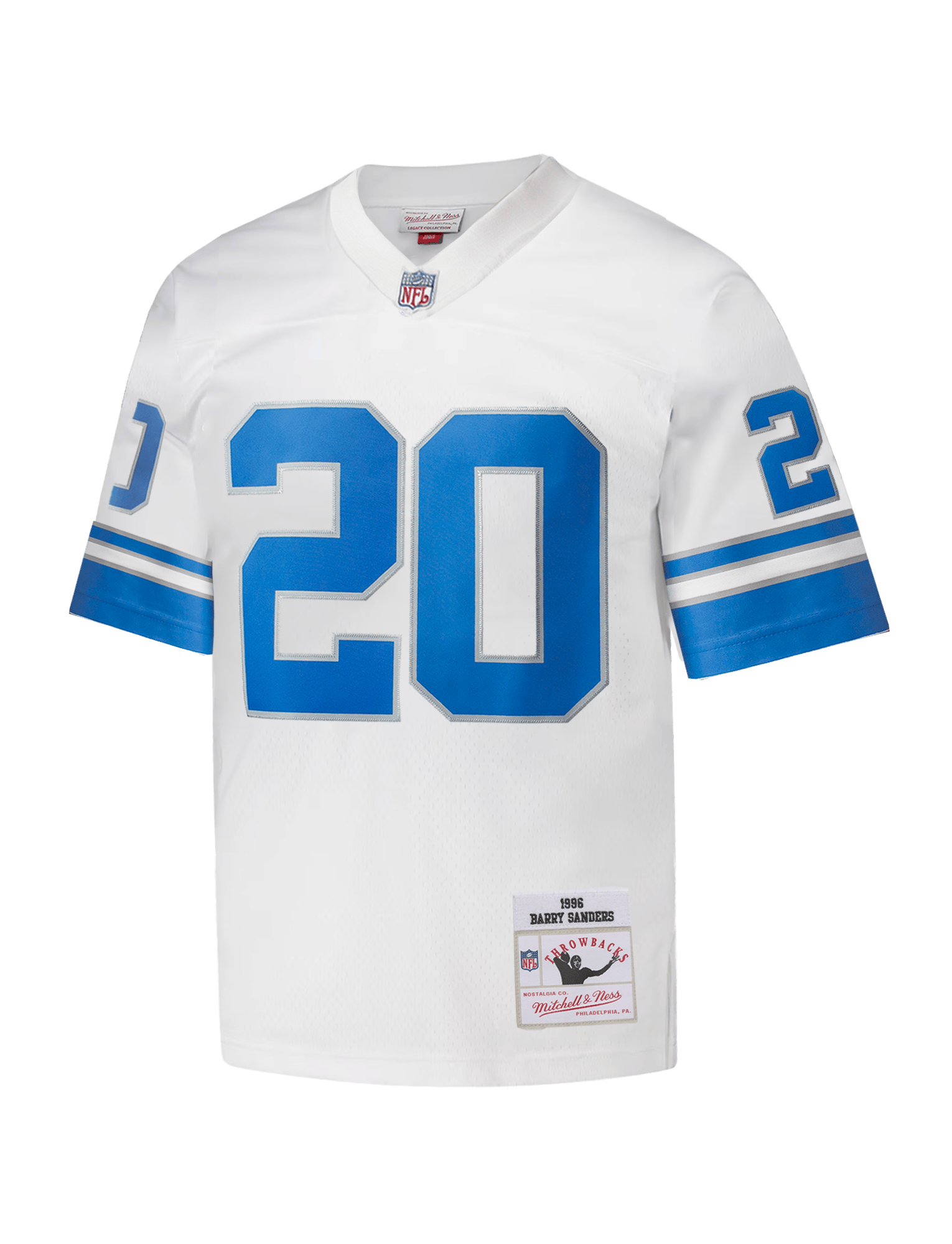 Barry Sanders Detroit Lions Mitchell & Ness NFL 1996 Legacy Jersey - White