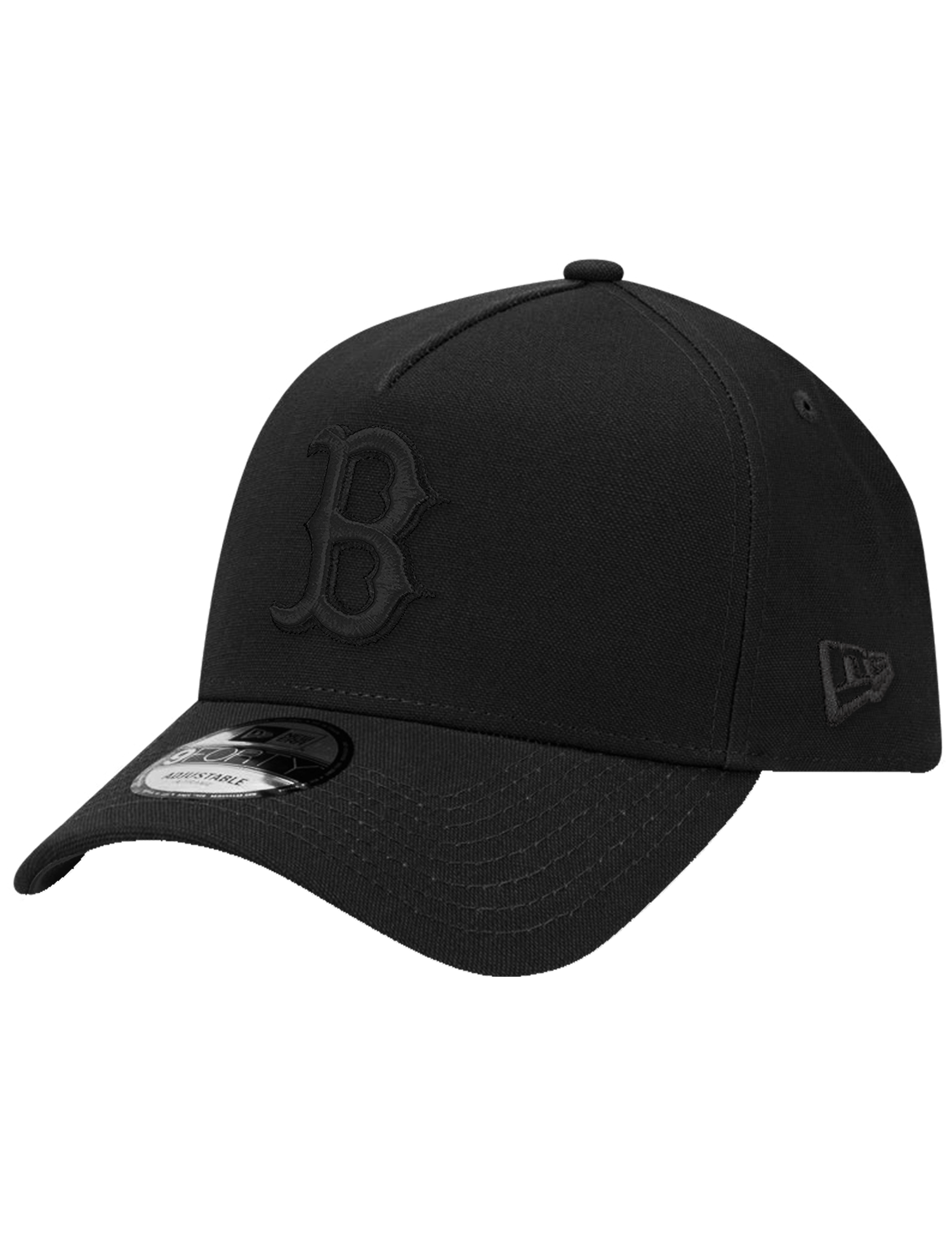 Boston Red Sox New Era MLB Black on Black 9FORTY A-Frame Snapback Hat