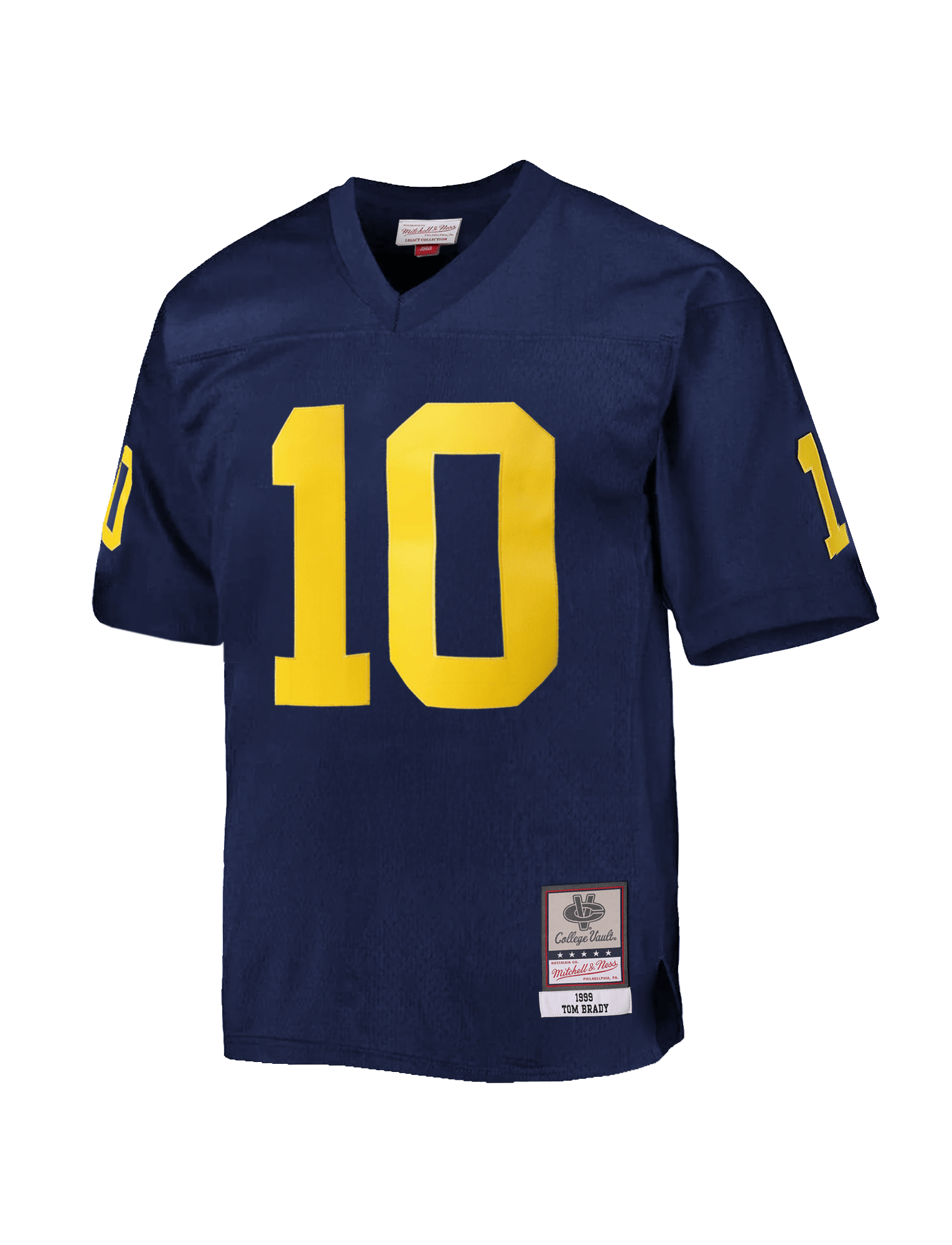 Tom Brady Michigan Wolverines Mitchell & Ness NCAA 99 Legacy Jersey - Navy