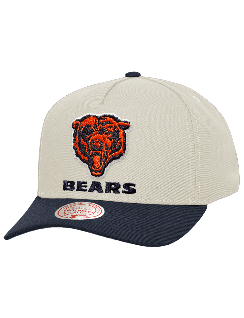 Chicago Bears Mitchell & Ness NFL Throwback Pro Pinch Snapback Hat - Chrome